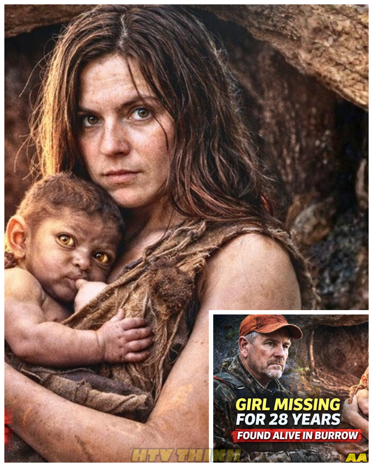 Girl Vanished in 1991—Hunter Finds Her Living in a Burrow 28 Years Later. She Was Nursing Something