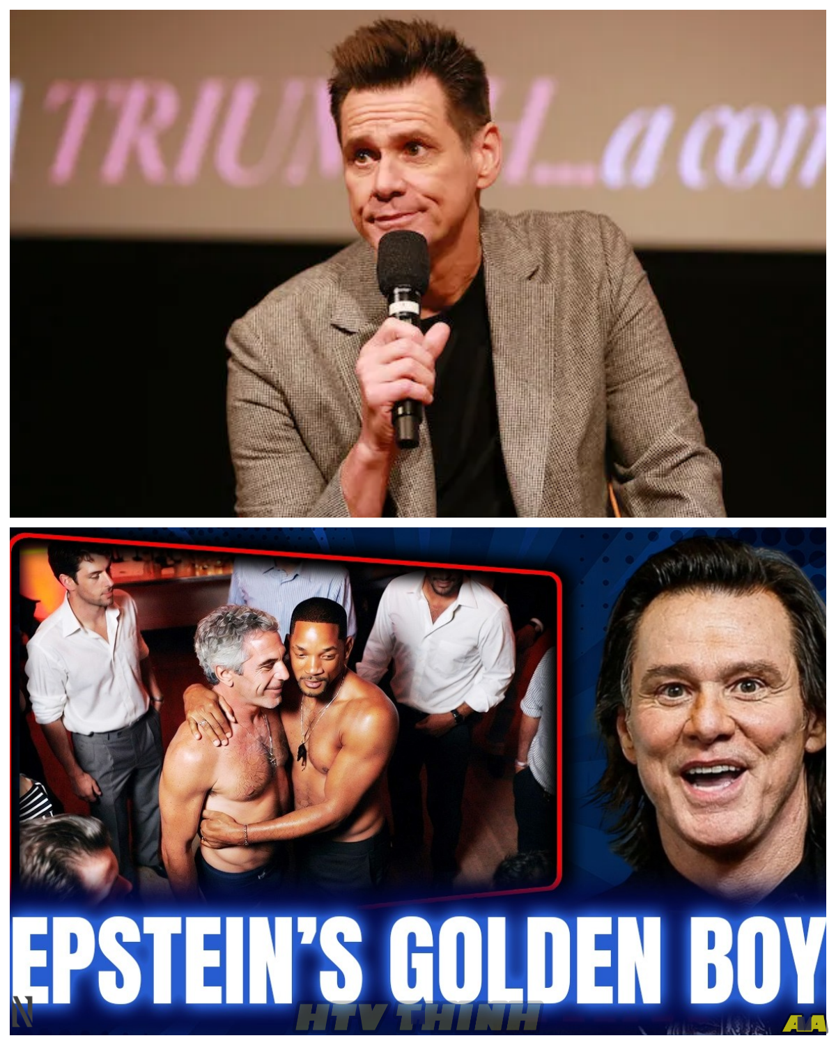 “UNCENSORED OR UNCONFIRMED?” VIRAL CLAIMS SAY Jim Carrey JUST EXPOSED A SHOCKING STORY INVOLVING Will Smith AND EPSTEIN — BUT THE TRUTH MAY BE FAR LESS CLEAR THAN THE HEADLINES SUGGEST What began as a dramatic online clip quickly spiraled into a global firestorm, with bold accusations spreading across platforms while no verified evidence emerges to support the claims, as fans scramble to separate fact from fiction and experts warn about the dangers of viral misinformation… yet the intensity of the narrative raises one chilling question — why do stories like this spread so fast, even when the facts remain so uncertain?