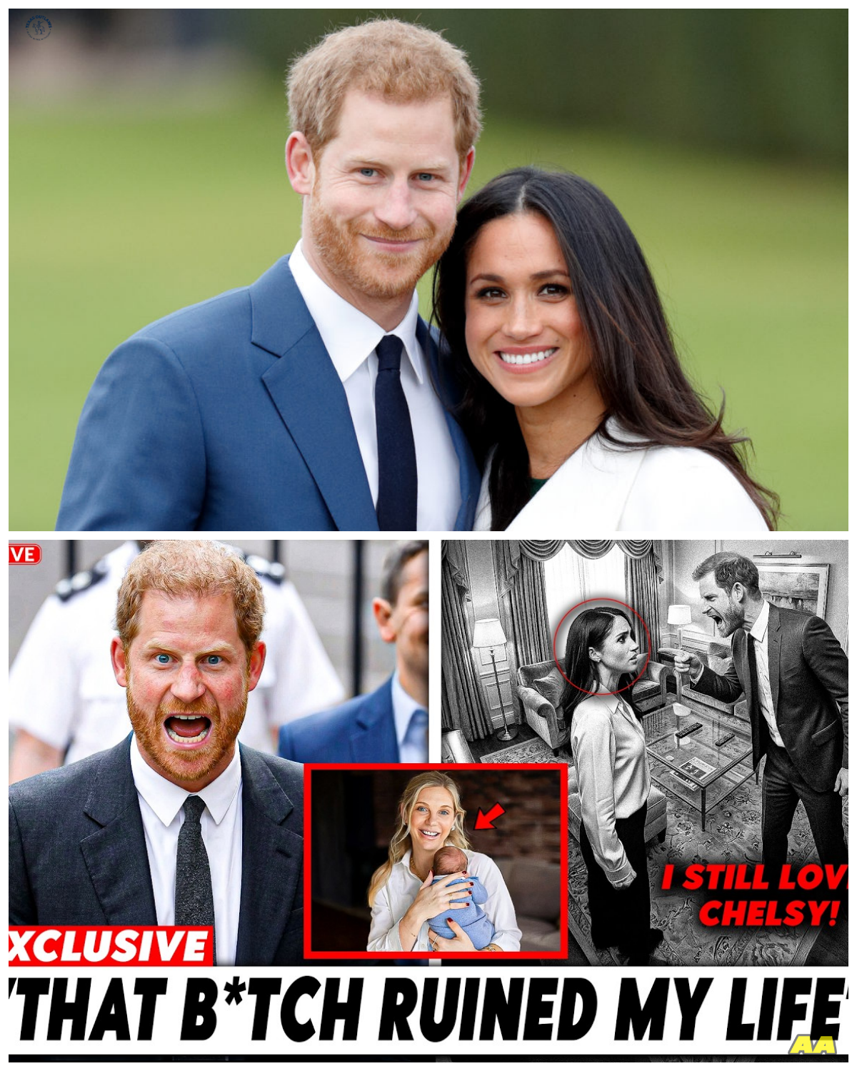 “The Baby That Could Break the Royals: Harry’s Heartache Over Chelsy’s Shocking News!”  As if the royal family didn’t have enough drama, Chelsy Davy’s surprise announcement of her third child has left Prince Harry in a state of despair, igniting rumors of a brewing divorce with Meghan; one insider couldn’t help but say, “Talk about a royal scandal!” as the implications of Chelsy’s news unfold. What does this mean for Harry’s future, and how will Meghan react to the revelations that threaten to upend their marriage? The emotional stakes are higher than ever, and the royal couple may be on the edge of a dramatic split!