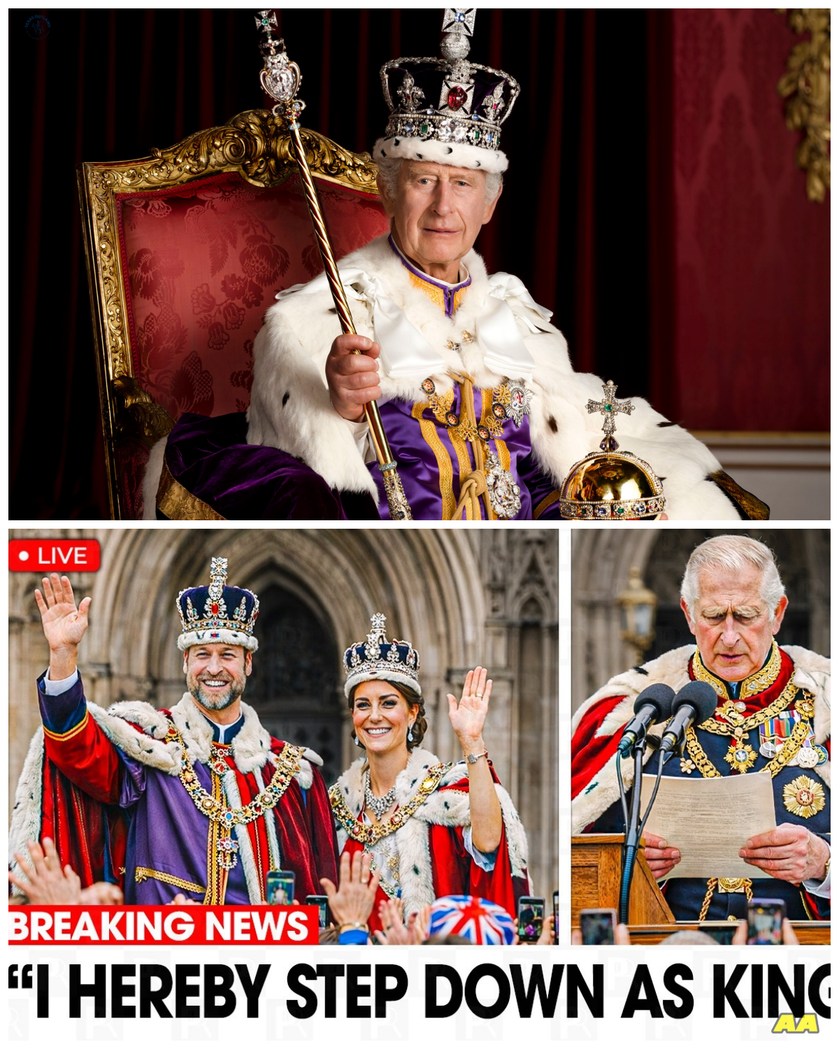 “King Charles Bows Out: Shocking Final Speech Names William & Catherine as New Royals!”  In an emotional and unexpected turn of events, King Charles delivered his final speech, proclaiming William and Catherine as the future of the monarchy, and the royal family is buzzing with anticipation; one source remarked, “Guess it’s time for a royal reboot!” as Charles reflects on the trials and triumphs of his reign. What does this mean for the future of the crown, and how will William and Catherine rise to the occasion? As the royal family prepares for this monumental shift, the drama is only just beginning to unfold!