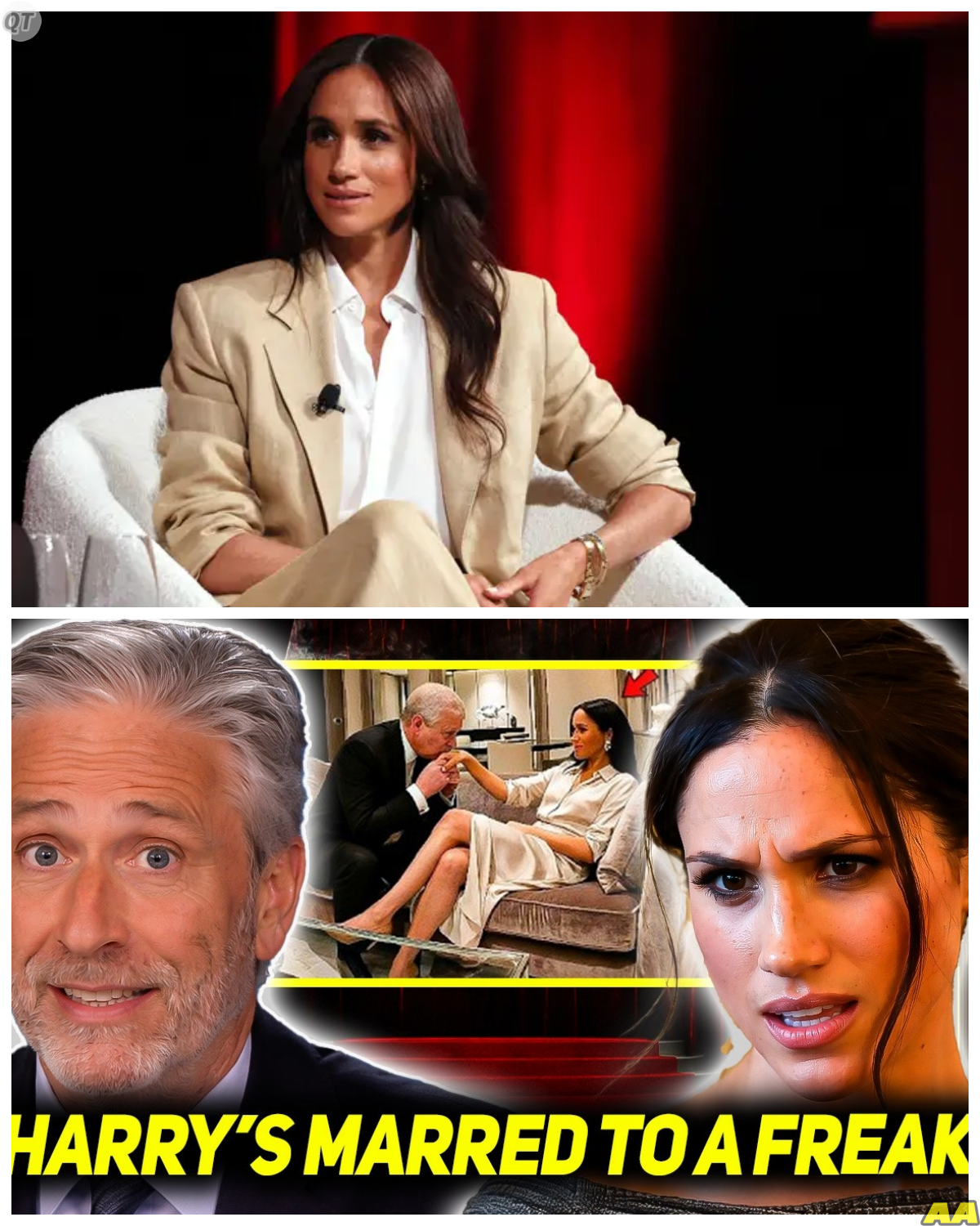 TV SHOWDOWN ERUPTS As Meghan Markle Fires Back After Jon Stewart’s Brutal On-Air Takedown Leaves Audience Stunned And Sparks Fierce Backlash -KK What began as a sharp monologue quickly spiraled into a full-blown media clash as Jon Stewart delivered a biting critique that many say crossed into personal territory. But the real shock came when Meghan Markle didn’t stay silent, firing back in a response that insiders describe as calculated and unflinching. “She wasn’t going to let that slide,” one observer noted, as the tension between satire and reality reached a boiling point. The full story is in the comments below.