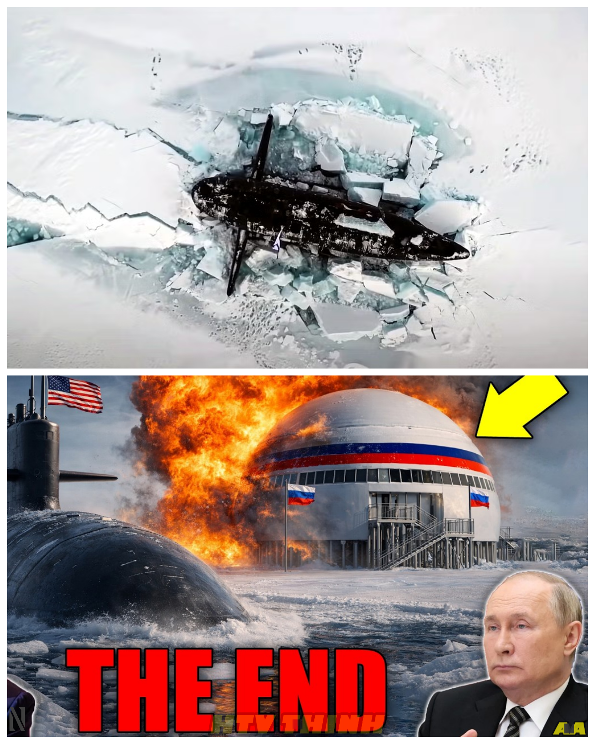 “U.S. SUB FINDS MASSIVE RUSSIAN ARCTIC BASE UNDER THE ICE… AND WHAT HAPPENED NEXT SHOCKED EVERYONE” — WHEN AN AMERICAN SUBMARINE PENETRATED FAR NORTH, SONAR PICKS UP SOMETHING HUGE BURIED BENEATH THE FROZEN WATERS, IGNITING WILD SPECULATION ABOUT A SECRET RUSSIAN FACILITY. What began as a deep‑sea patrol quickly turned into a high‑stakes discovery that has defense analysts scrambling to explain unusual structures and anomalous readings under kilometers of polar ice, and though details are murky, the intensity of the revelation raises one haunting question — was this really a hidden stronghold, or something even more unexpected?