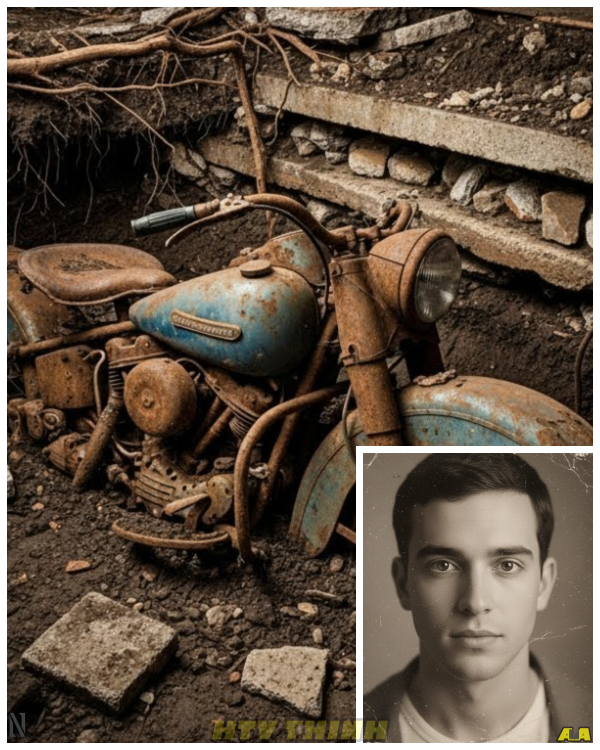 Missing Since 1953: War Veteran’s Harley-Davidson Found Buried 11 Feet Deep in Abandoned Garage