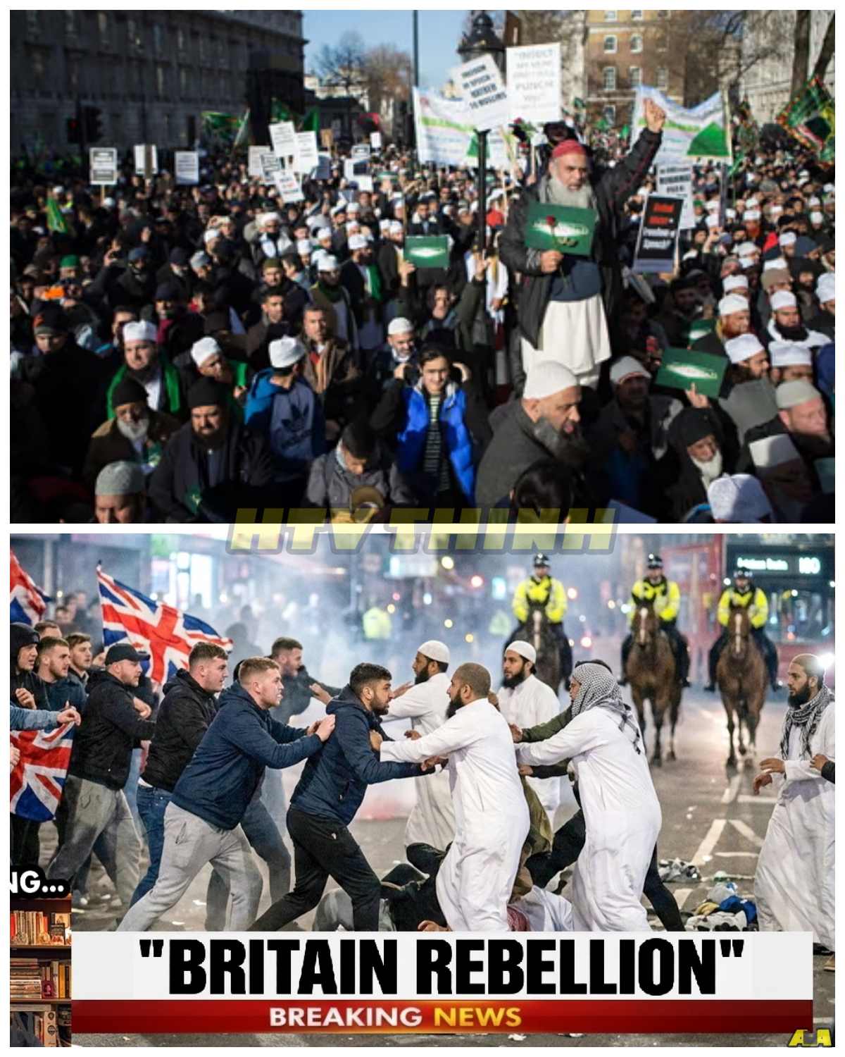 BRITONS HIT BACK HARD – MUSLIM COMMUNITIES GET A SHOCKING REALITY CHECK IN THE UK! Tensions explode across the UK as British citizens and Muslim communities face off in a way no one saw coming. What began as a simple disagreement has turned into an all-out battle for cultural supremacy, with shocking scenes of protest and outrage erupting on the streets. At first, it was just a minor clash, but then the twist: everyday Britons, long overlooked in the debate, are now fighting back with an intensity that no one expected. As the streets fill with anger, one question hangs in the air: what’s really driving this new wave of division, and why has it been simmering for so long?