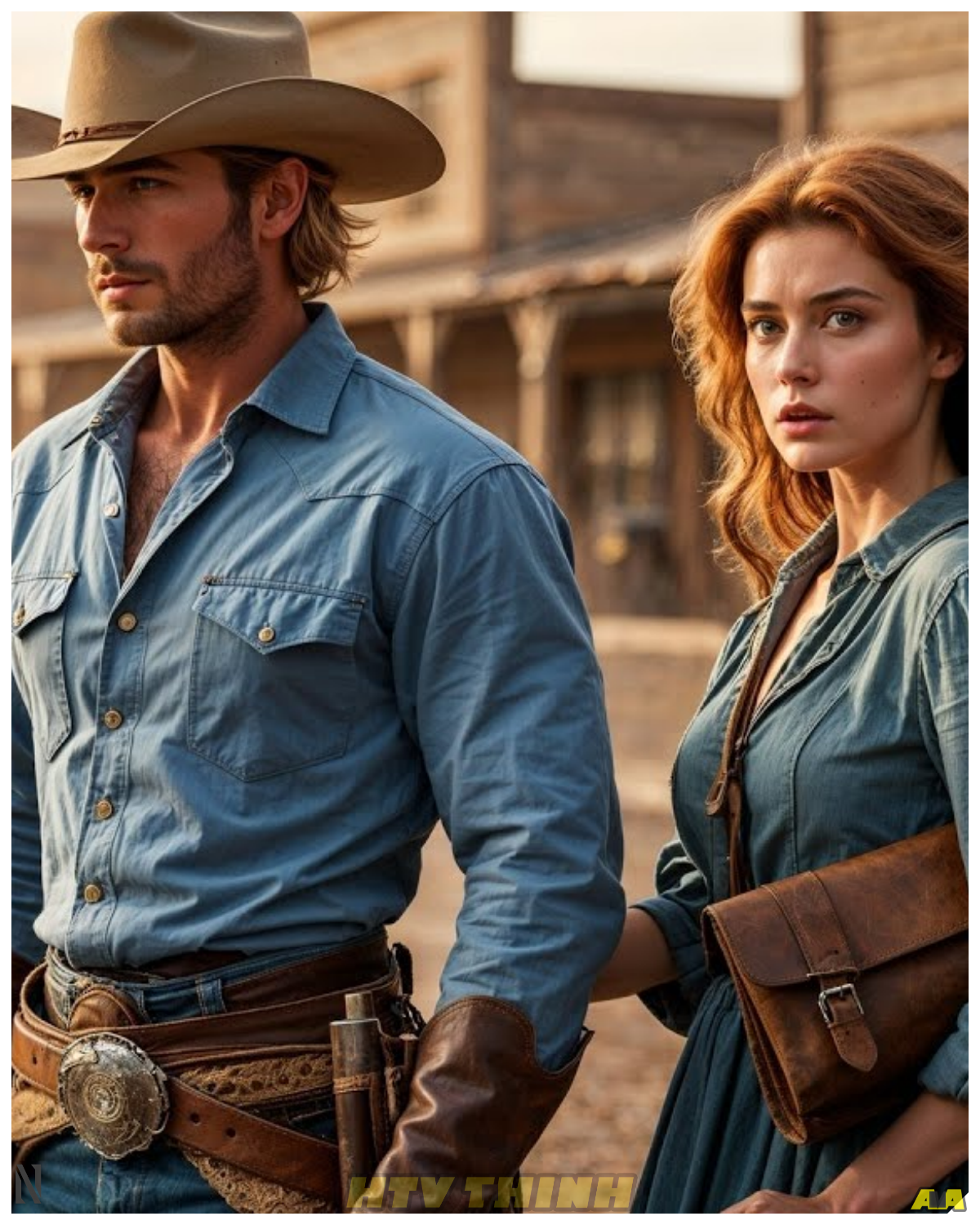 She Was Beaten For Refusing Another Cruel Man, Cowboy Caught The Whip And Said “She’s Already Taken”