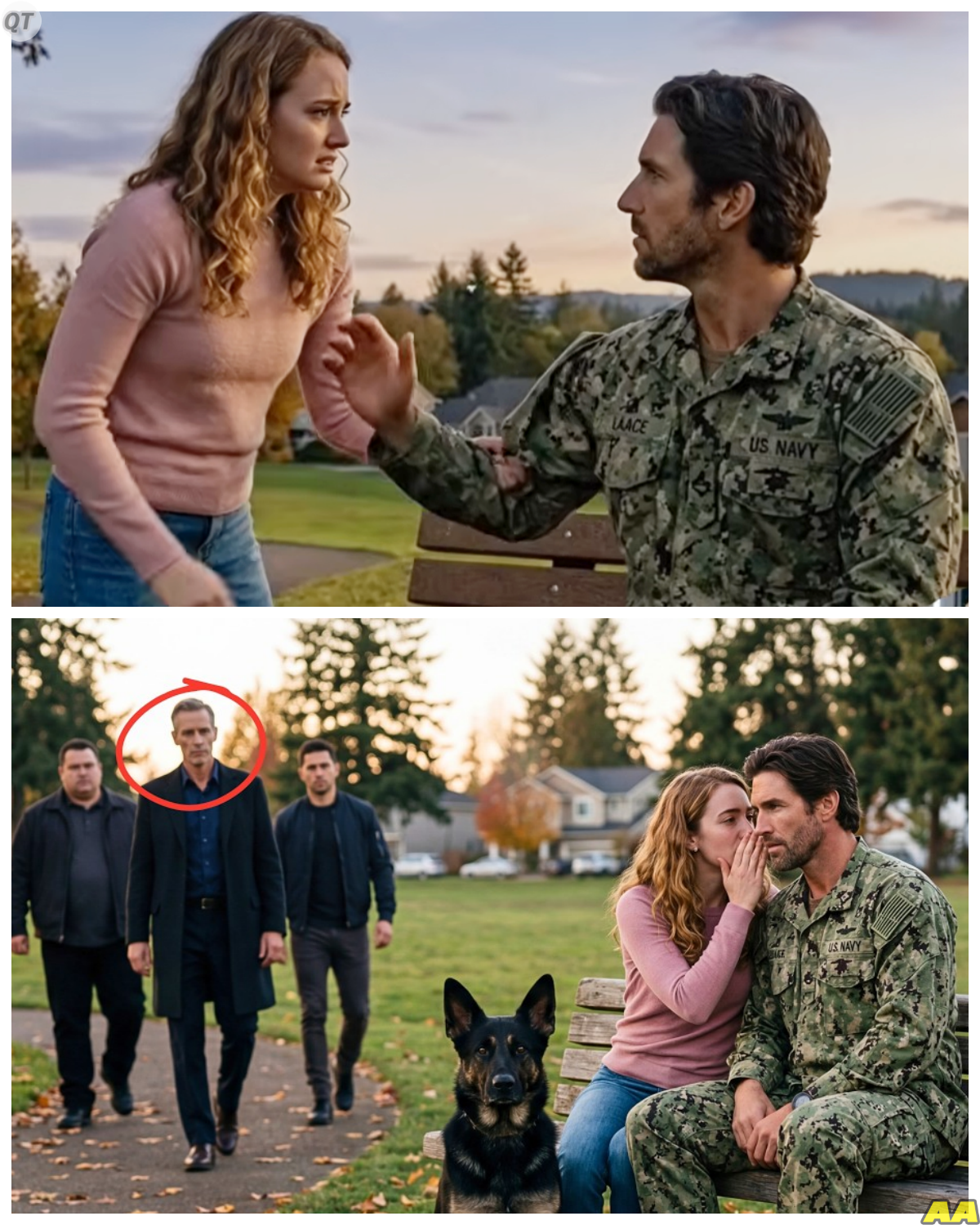 A Young Widow’s Desperate Plea for Help Drew the Attention of a Battle Hardened Navy SEAL but the Moment His K9 Partner Froze and Shifted Its Stance Everything Changed and What Unfolded Next Turned a Simple Rescue Into a Tense Confrontation No One Saw Coming -KK At first it looked like another call for help, a grieving woman alone and vulnerable, but trained instincts do not lie, and when the dog reacted in a way that made even the SEAL hesitate, the situation transformed instantly from sympathy to suspicion, because something about her story did not add up. The full story is in the comments below.