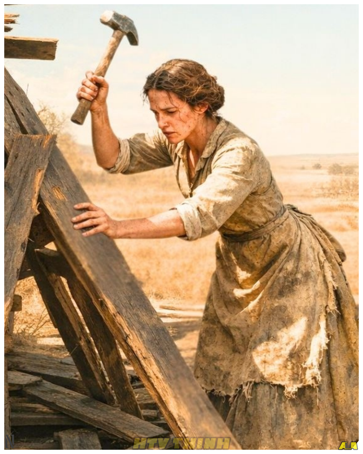 Abandoned Mail-Order Bride Struggled to Build a Shelter From Scrap—A Cowboy Finally Rode In