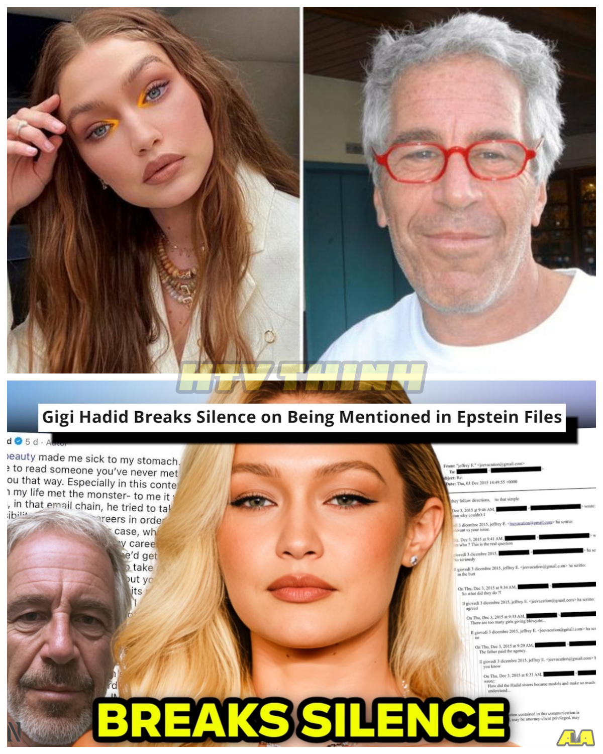GIGI HADID BREAKS SILENCE ON BEING NAMED IN EPSTEIN FILES – THE SHOCKING TRUTH SHE’S FINALLY REVEALED  After weeks of silence, Gigi Hadid has finally spoken out about being named in the infamous Epstein files, and the truth she’s sharing is absolutely jaw-dropping. What has Gigi revealed about her connection to the notorious financier, and why did it take her so long to speak up? The fashion world is reeling as the secrets behind her involvement start to come to light. What exactly does this mean for Gigi’s career and public image?