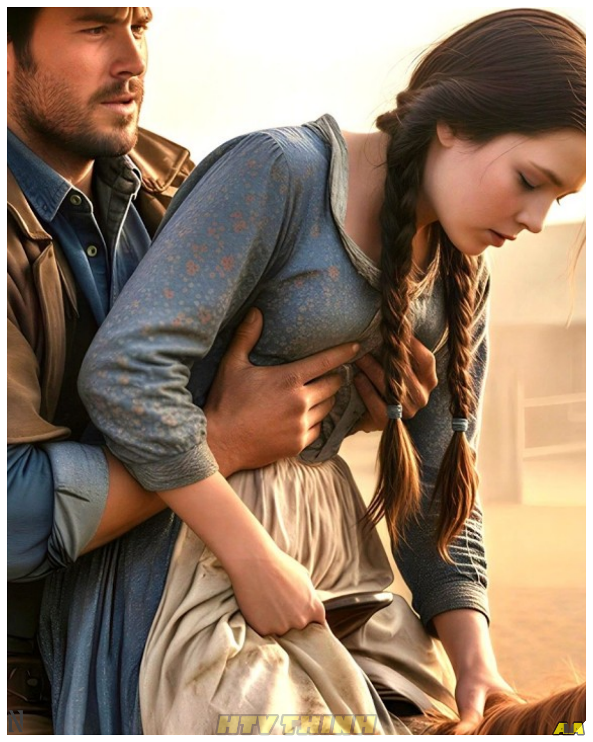 She Was Beaten And Left On The Side Of The Road, A Cowboy Found Her And Brought Her Home