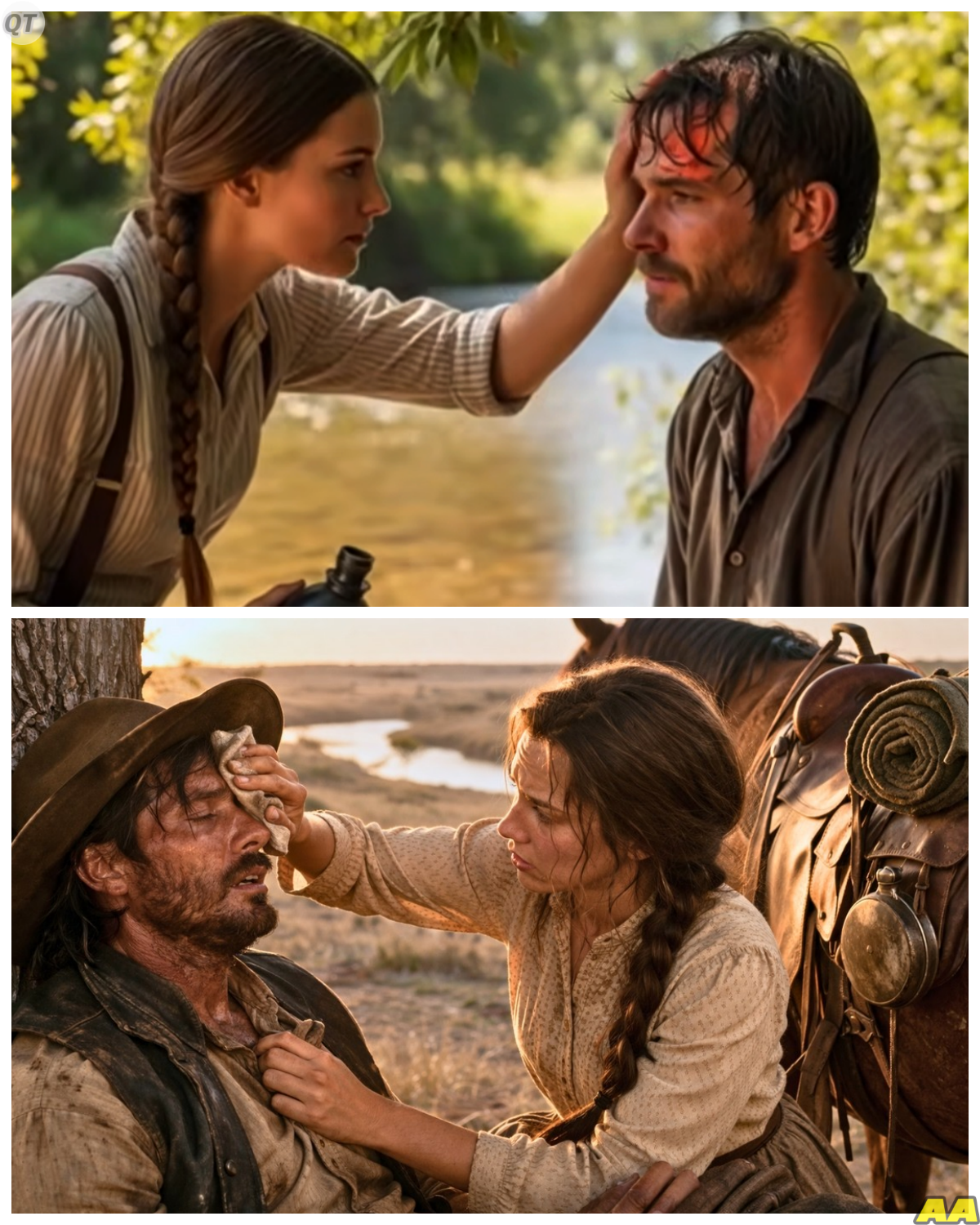 He Was Burning With Fever and Left to Die Alone on the Open Range Until a Lone Rider Appeared Out of the Darkness and What She Did That Night Changed His Fate in Ways No One Saw Coming -KK It should have ended quietly, another forgotten story swallowed by the vast emptiness of the range, but when she rode out into the cold darkness without hesitation and refused to leave his side, the night turned into something far more powerful than survival, something that still raises questions about why she came at all. The full story is in the comments below.