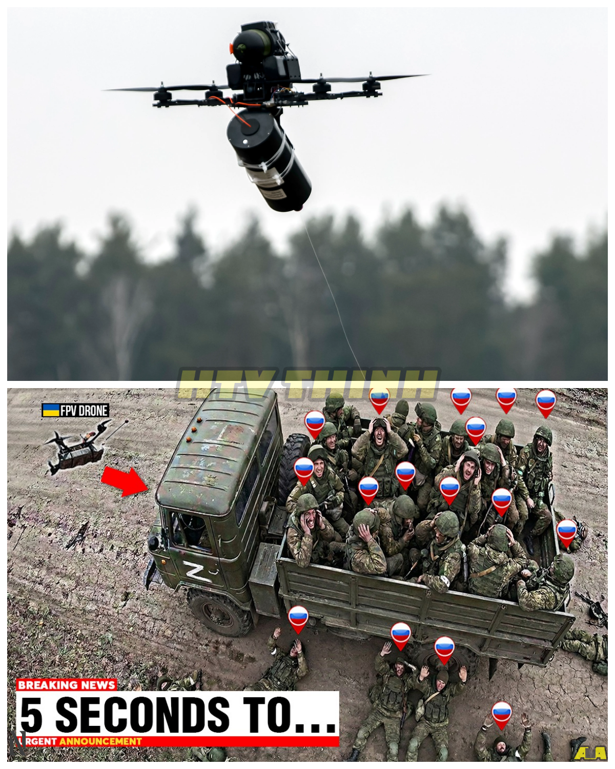 HUGE RUSSIAN TRUCKS FULL OF SOLDIERS SPOTTED BY UKRAINIAN FPV DRONE – AND THIS HAPPENED NEXT!  In a shocking turn of events, Ukrainian FPV drones have spotted massive Russian trucks loaded with soldiers, but what happened next left the world in disbelief. The footage from the drones is raising serious questions about Russia’s military strategy and how the Ukrainian forces managed to strike back. What did Ukraine do to intercept this convoy, and how has it affected Russia’s war efforts? The stunning reality of what occurred is more intense than anyone could have imagined.
