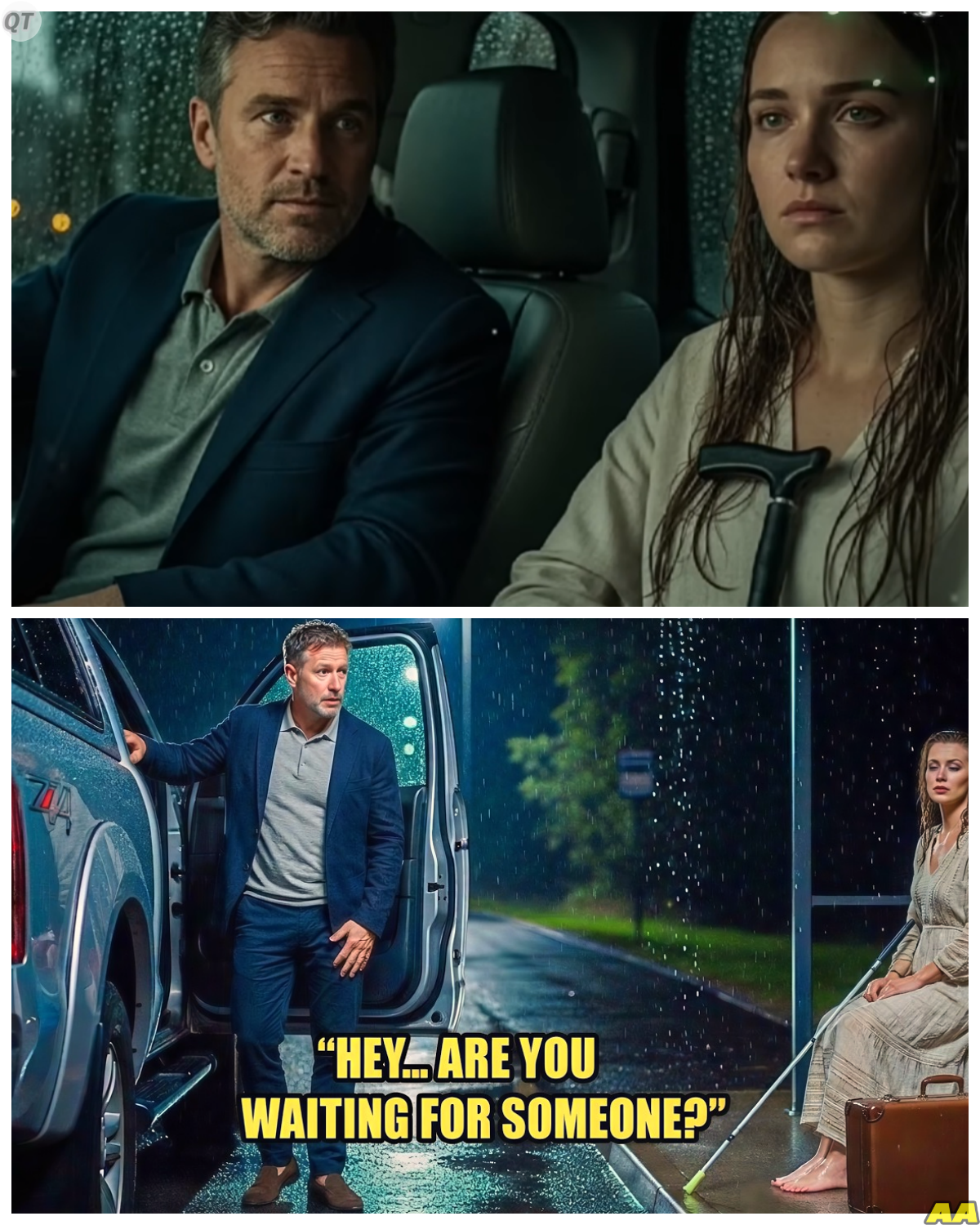 Single Dad Spots a Blind Girl Left Alone at a Bus Stop but What He Discovers Moments Later Turns a Simple Act of Concern Into a Mystery That Shakes Him to the Core -KK At first, it looked like a heartbreaking but ordinary scene, a child waiting in silence while the world rushed past, but something about her stillness didn’t sit right, and when he finally stepped closer to help, what he uncovered wasn’t just neglect or confusion, it was a detail so unexpected and deeply unsettling that it forced him to question how long she had really been there and why no one else had noticed. The full story is in the comments below.