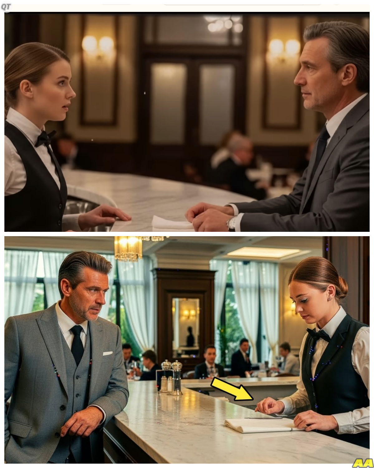 Undercover CEO Walks Into His Own Restaurant Expecting Routine Service but Finds a Waitress in Tears and What Unfolds Next Exposes a Truth He Was Never Meant to See -KK He thought blending in would reveal minor issues, maybe a few careless mistakes or lazy staff, but the moment he noticed her struggling to hold back tears, something felt off, and as he quietly observed what was really happening behind the scenes, the reality began to surface in a way that no report or manager briefing had ever shown him. The full story is in the comments below.