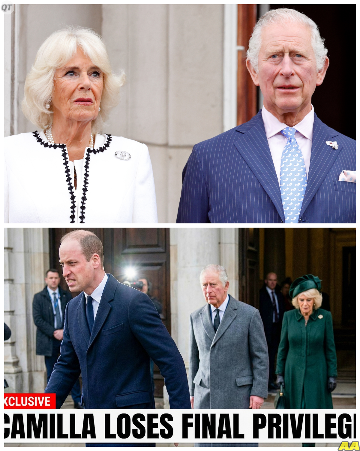 ROYAL ERUPTION: William Reportedly Furious As King Charles Allegedly Strips Camilla Of Her Final Royal Privilege In A Sudden Decision That Sends Shockwaves Through The Palace And Leaves Insiders Whispering About A Deepening Rift No One Can Contain-KK What looked like another controlled royal adjustment has exploded into something far more volatile, with tension reportedly boiling beneath the surface as William’s reaction catches even seasoned aides off guard, hinting that this decision may have crossed an invisible line that had long been quietly respected.<p> The full story is in the comments below.<p>