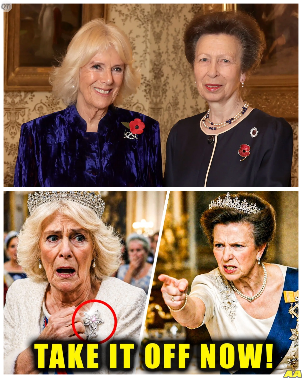Anne, Princess Royal Allegedly Stuns Guests by Publicly Ordering Camilla to Return the Mysterious “Williamson Jewels” in a Dramatic Confrontation That Turned an Elegant Gathering Into a Moment of Tension No One Could Ignore -KK At first it seemed like just another polished royal appearance, but the sudden shift in tone, the unmistakable firmness in her voice, and the stunned silence that followed suggested something far deeper was unfolding beneath the surface of royal protocol. The full story is in the comments below.