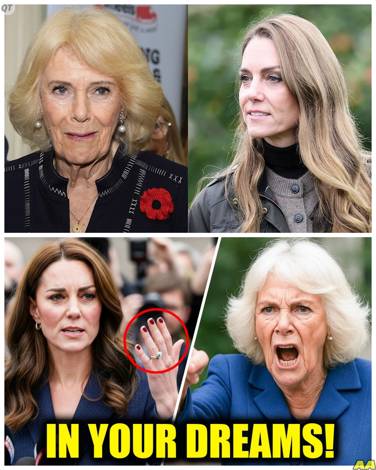 Camilla Allegedly EXPOSED Over a Bizarre Plot to Replace Catherine, Princess of Wales, but What Followed Left Royal Watchers Stunned as Catherine Quietly Shut Down the Narrative and Reasserted Her Place in a Way No One Saw Coming -KK It started as whispers, the kind people dismiss at first, but the more it spread, the stranger it sounded, until suddenly the response came not with confrontation, but with a calm confidence that shifted the entire story without a single dramatic move. The full story is in the comments below.
