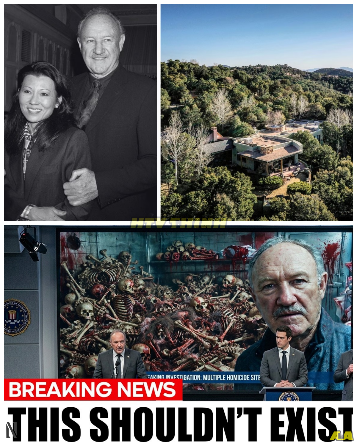 WHAT INVESTIGATORS FOUND BENEATH GENE HACKMAN’S MANSION HAS PEOPLE ASKING: WHAT WAS HIDDEN ALL ALONG? A chilling claim is spreading that something disturbing was discovered beneath Gene Hackman’s property, instantly sparking fear and curiosity across the internet. At first, it feels like the beginning of a dark Hollywood mystery, the kind that changes how people see everything. But the twist reveals a crucial gap—there’s no verified evidence confirming any such discovery, suggesting the story may be fueled more by imagination than fact. Why has this narrative taken off so quickly, and what truth is actually behind the rumor?
