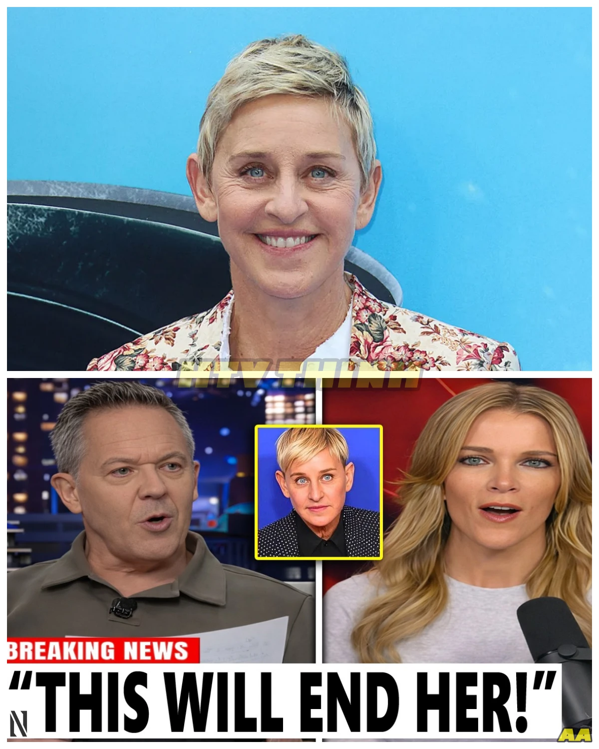 ELLEN DEGENERES EXPLODES AFTER GREG GUTFELD AND MEGYN KELLY EXPOSE HER DARK SECRETS LIVE ON TV—WHAT DOES SHE REALLY WANT TO HIDE? In a fiery showdown that no one saw coming, Ellen DeGeneres lost her cool after Greg Gutfeld and Megyn Kelly unleashed explosive truths about her on live TV. What did they reveal that sent the talk show queen into a rage, and why are Hollywood insiders scrambling to cover it up?