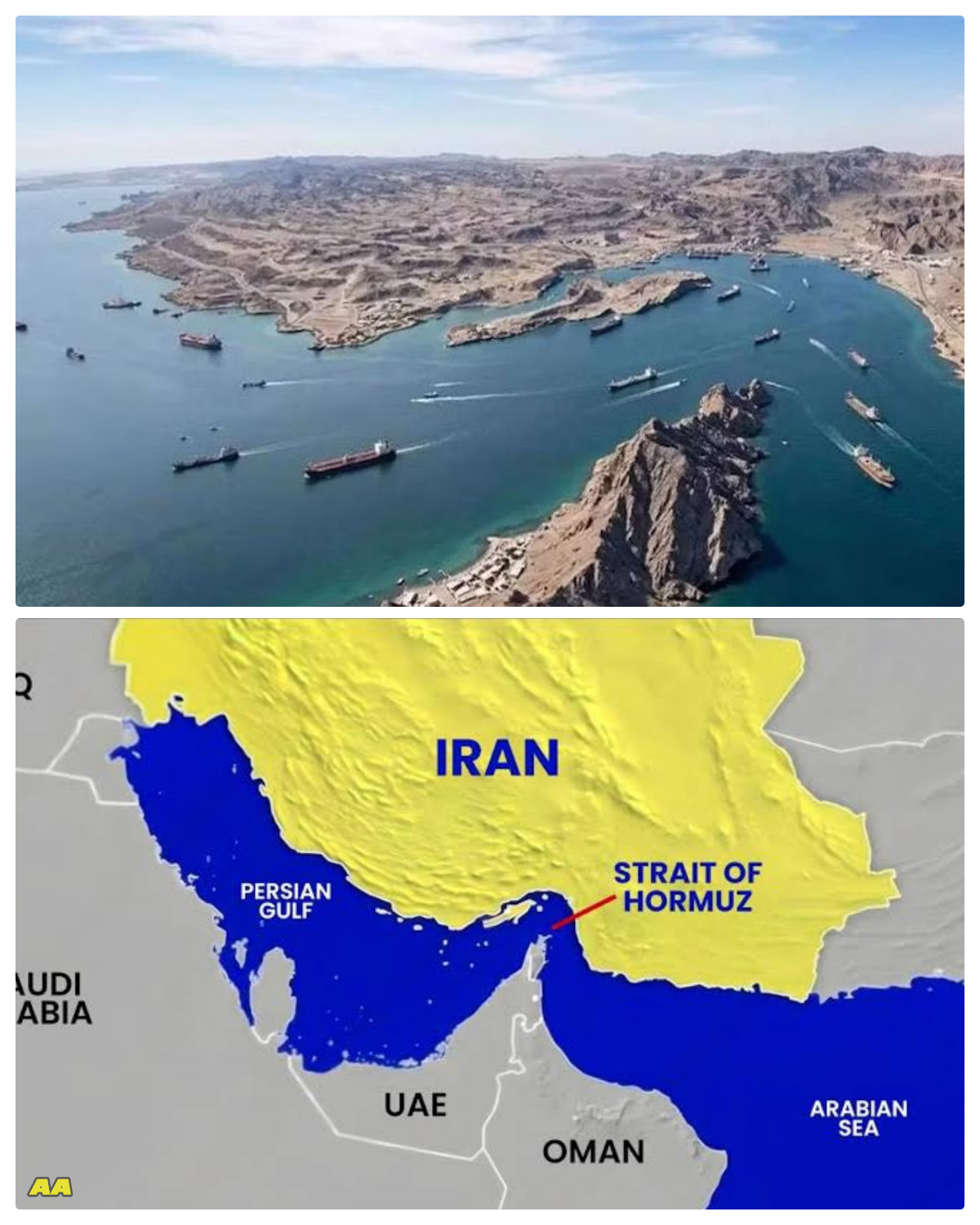 Breaking News: Iran opens the Strait of Hormuz, coordinating for ship traffic over the next two weeks.