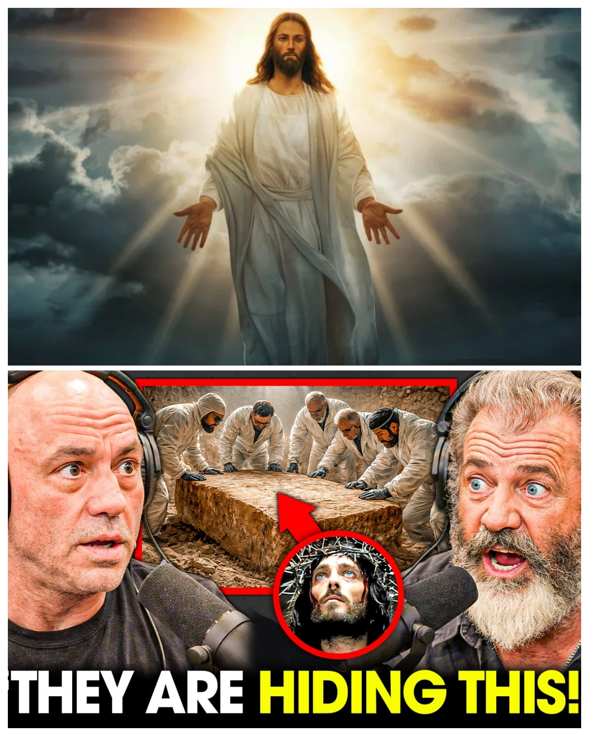 Mel Gibson & Joe Rogan “If you believe the bible is fake you should see this”
