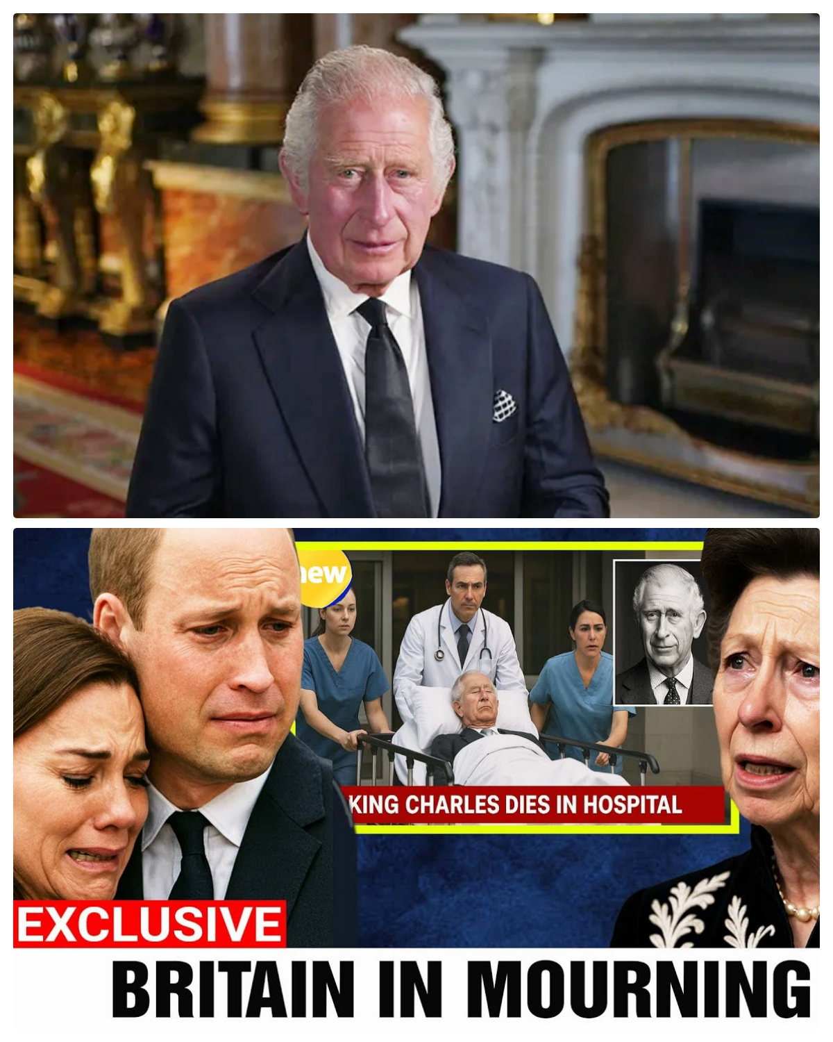 “He’s No Longer With Us” – King Charles Passes Away, William and Catherine Crowned Overnight