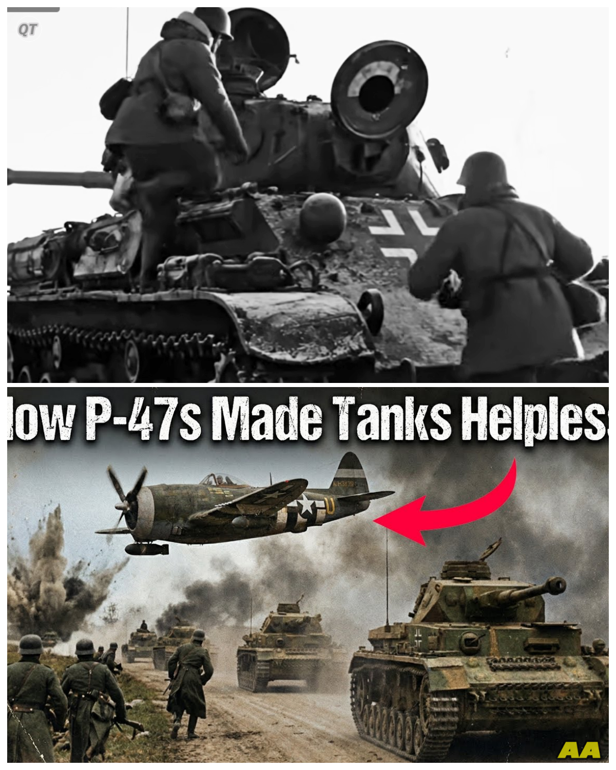 German Tank Crews Thought They Were Safe! How P-47s Hunted Panzer Columns in Daylight-ZZ