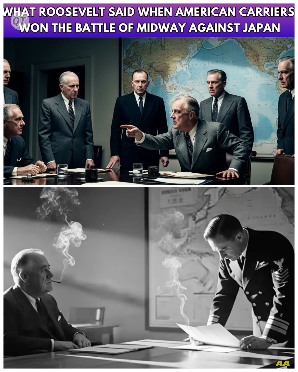 What Roosevelt Said When American Carriers Won the Battle of Midway Against Japan-ZZ