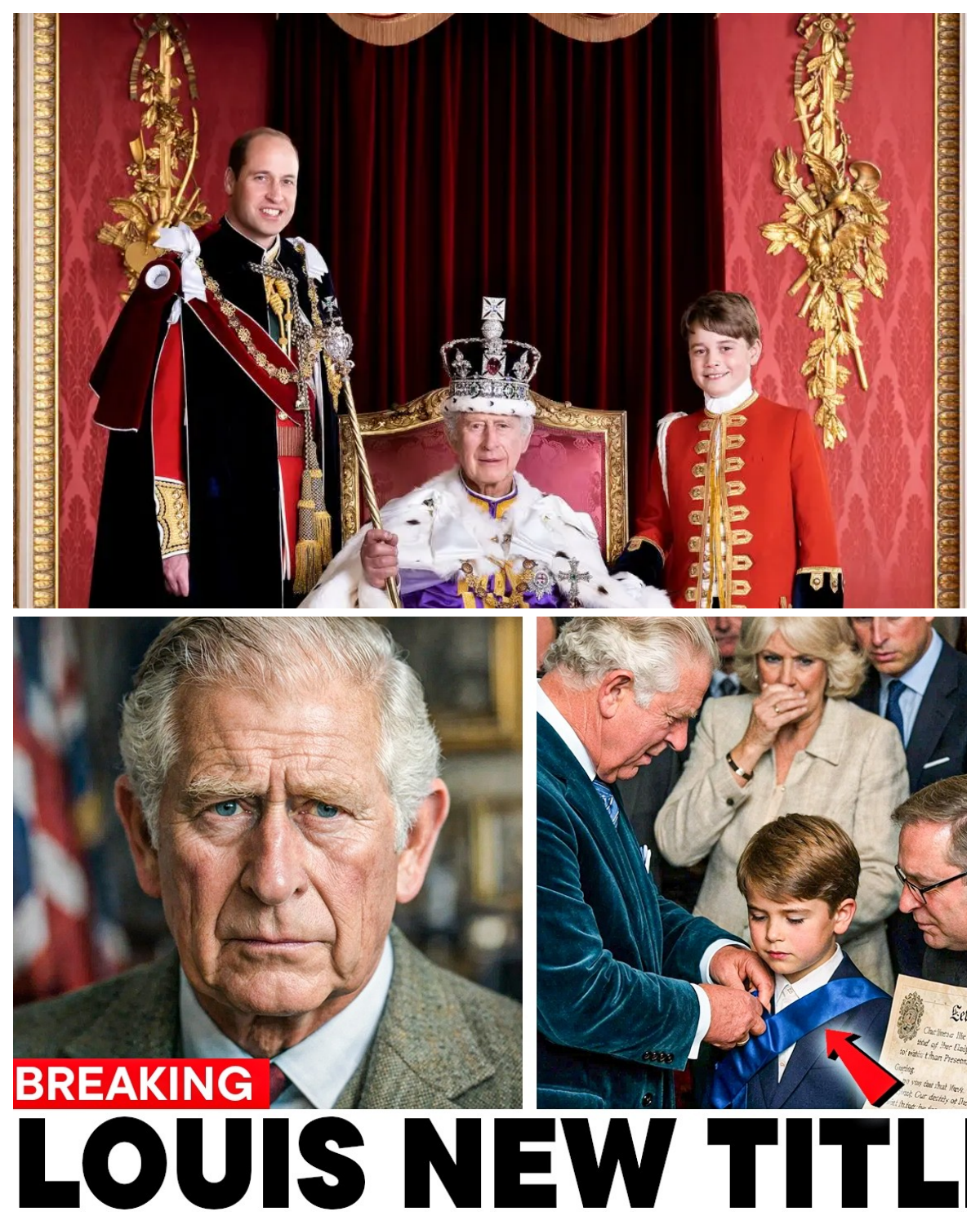 5 MIN AGO: King Charles Officially Grants Prince Louis “Duke of York” Title at Age 6