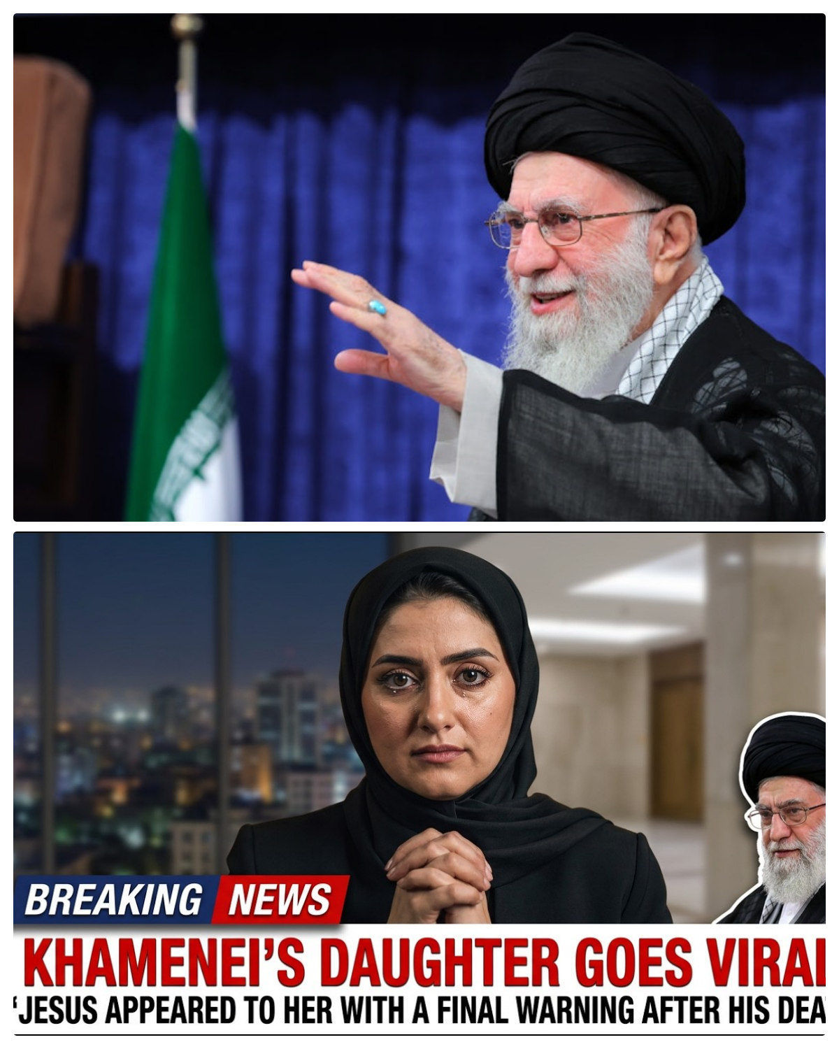 Khamenei’s Daughter: “After My Father’s Death, Jesus Appeared & Said He Will Take Over Iran”