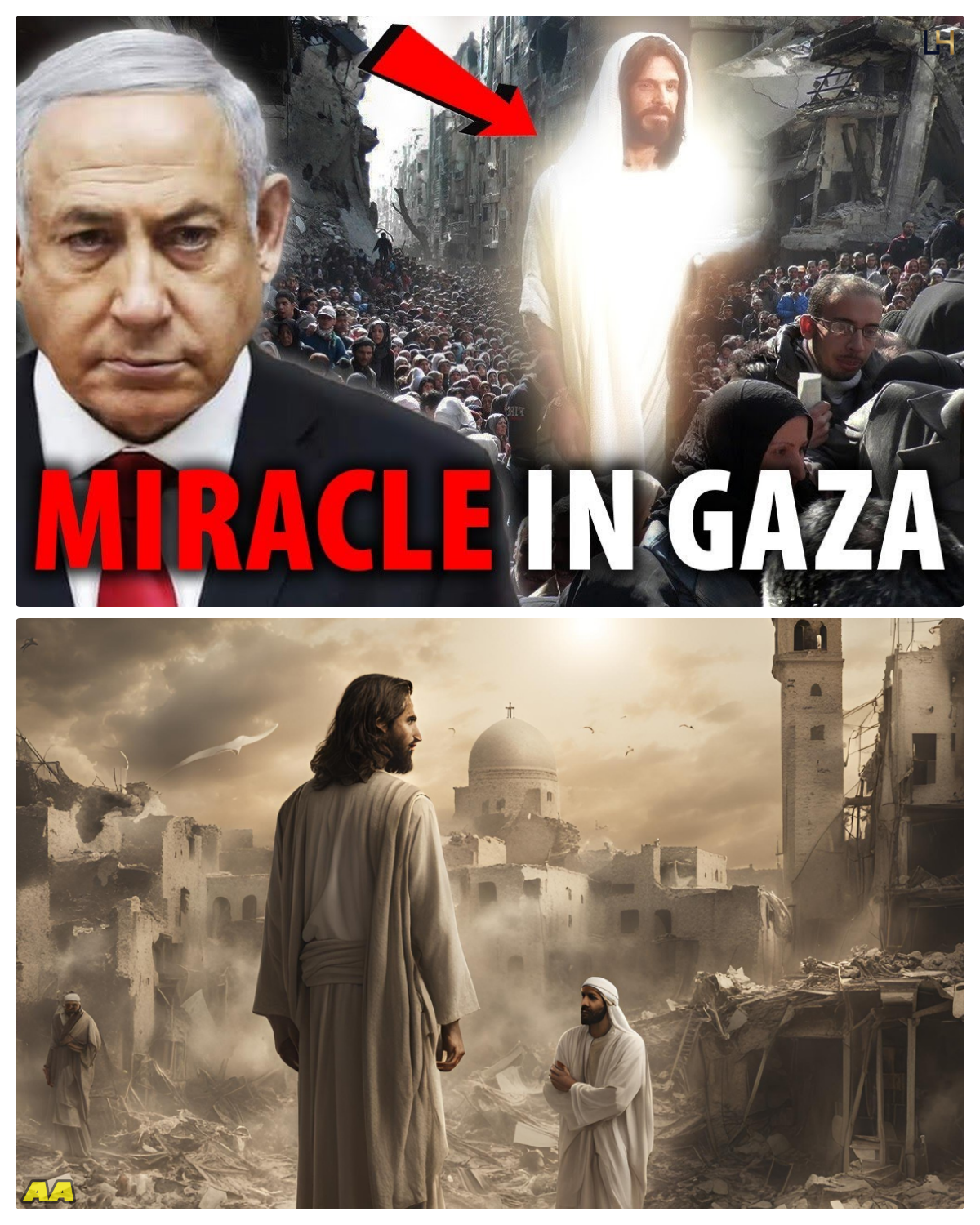BREAKING NEWS!! JESUS APPEARS IN GAZA 6.000.000 MUSLIMS CONVERTED