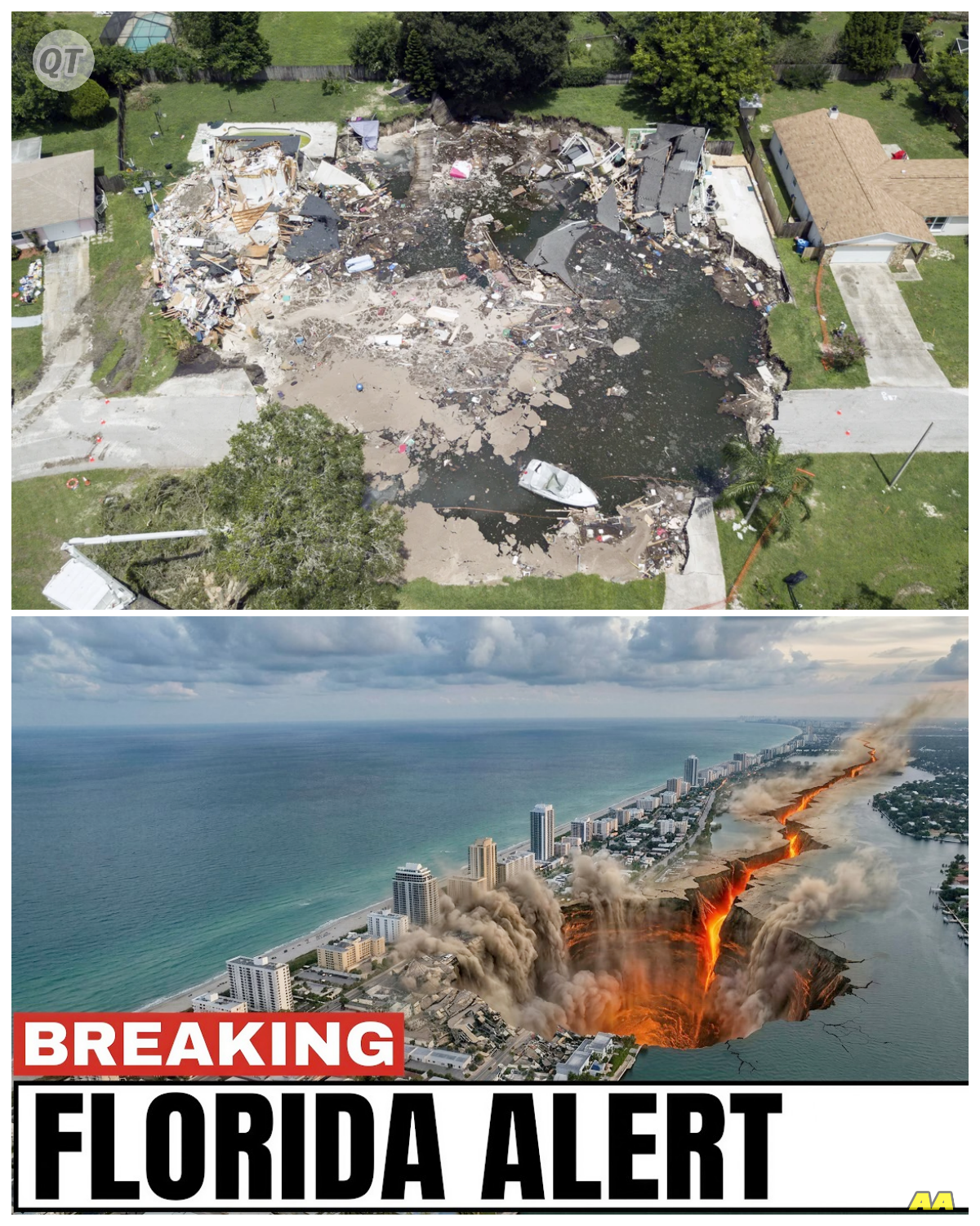 “Ground Zero: Florida’s $2.4 Trillion Sinkhole Crisis EXPLODES Northward!” -ZZ  In a startling turn of events, Florida’s sinkhole crisis has escalated into a full-blown emergency, with devastating consequences spreading northward! As the financial toll climbs to an astonishing $2.4 trillion, cities up and down the East Coast are bracing for impact. What triggered this geological catastrophe, and what can be done to mitigate the damage? Join us as we explore the shocking realities of this crisis and the urgent responses needed to protect millions!