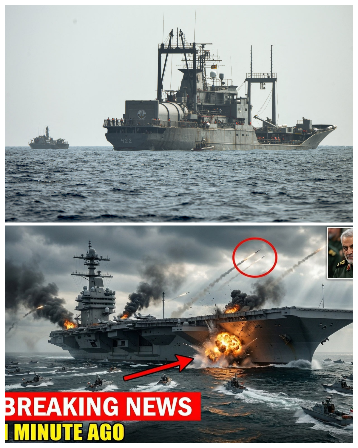 80 Iranian Boats SWARM US Carrier – The Response Was BRUTAL!!