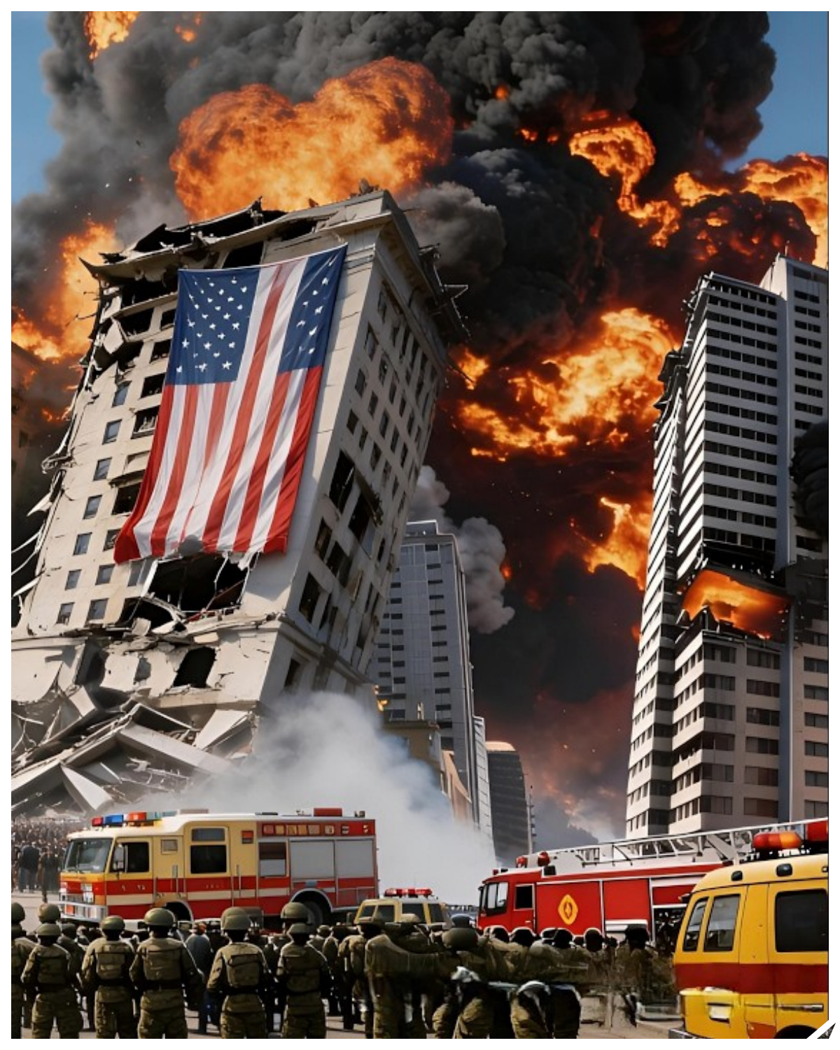 12 minutes ago! A city housing thousands of US military personnel has been destroyed!