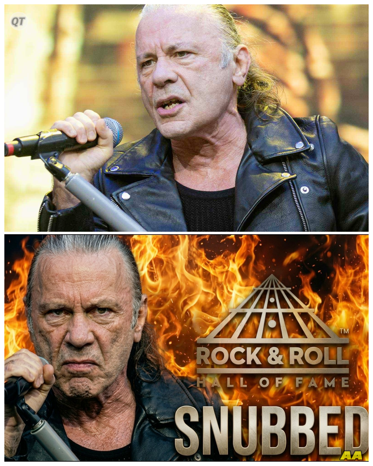 “Bruce Dickinson’s Last Stand: A Middle Finger to the Rock Hall!” -ZZ  In a powerful and provocative move, Bruce Dickinson has given the Rock and Roll Hall of Fame a final middle finger, expressing his discontent with the way rock legends are treated! As the iconic frontman reflects on his career and the industry’s failures, this bold gesture has ignited conversations about the worthiness of artists in the Hall. What motivated Dickinson’s fierce declaration, and how does it resonate with the broader rock community? Prepare for an engaging narrative that captures the essence of rock and roll defiance! The full story is in the comments below.