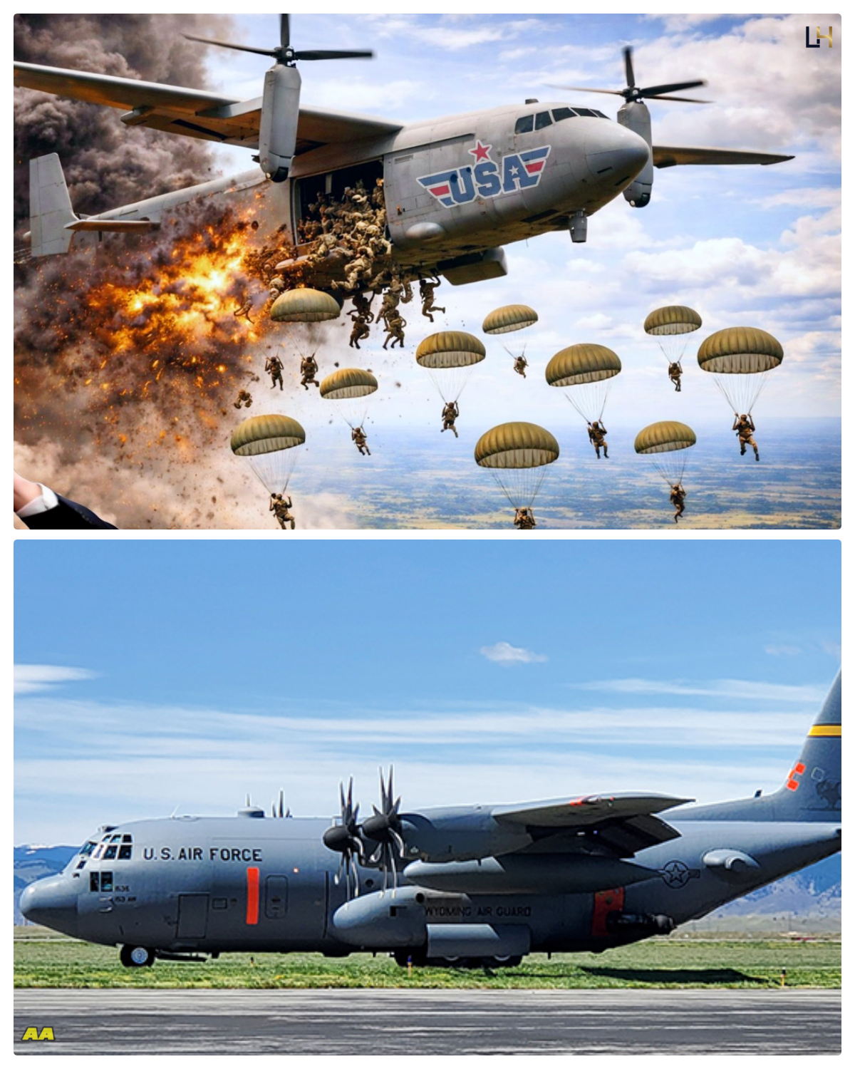 A tremend0us l0ss! A US C-130 carg0 plane carrying 2 milli0n t0ns 0f ammuniti0n has been sh0t d0wn.