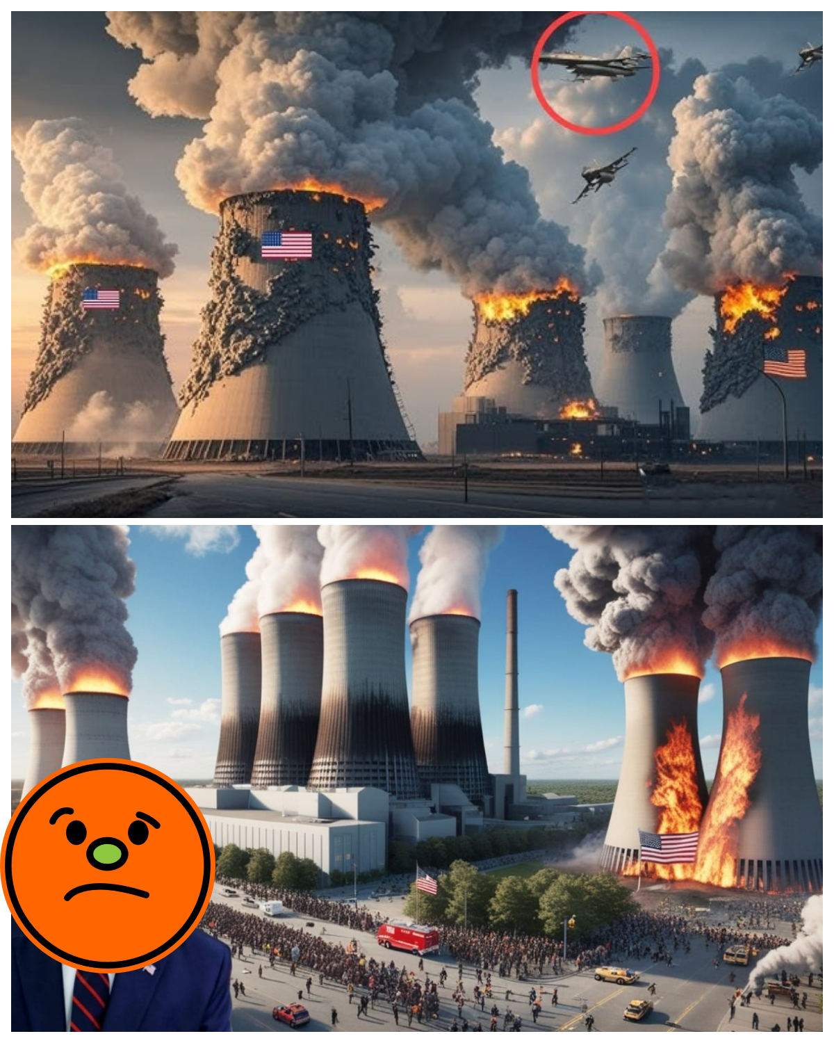 13 Minutes Ago! A US Nuclear Power Plant Was Destroyed by a Russian Su-57 Fighter Jet