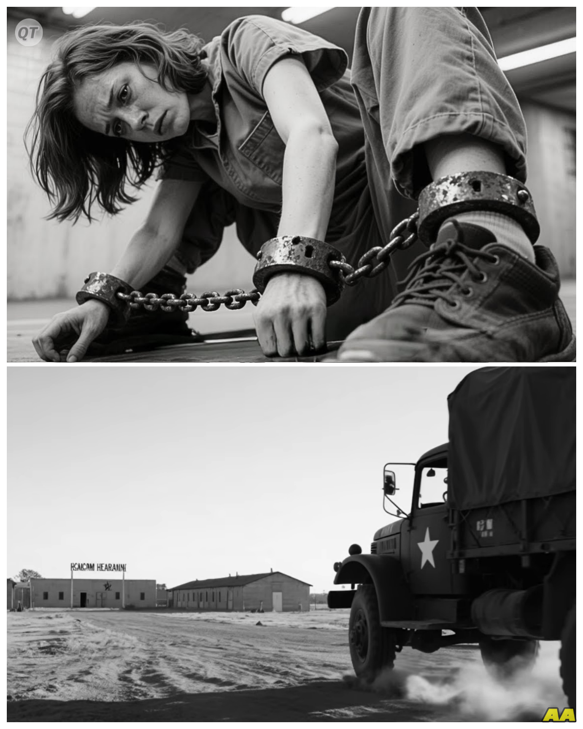 When a Texas Cowboy Removed a German Woman POW’s Chains — The Whole Camp Fell Silent-ZZ