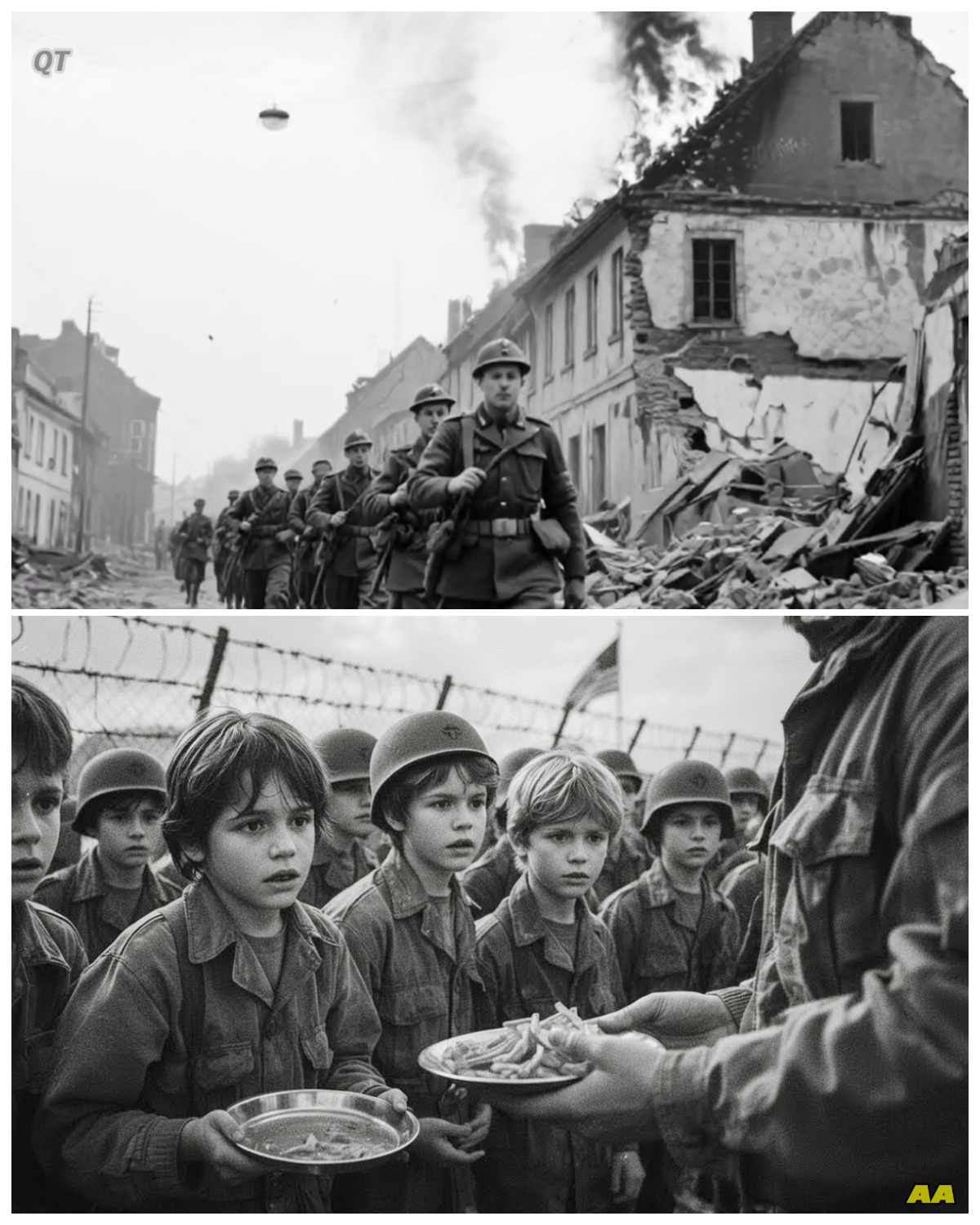 A Rare Moment of Humanity in WWII — German POW Children in US Custody-ZZ
