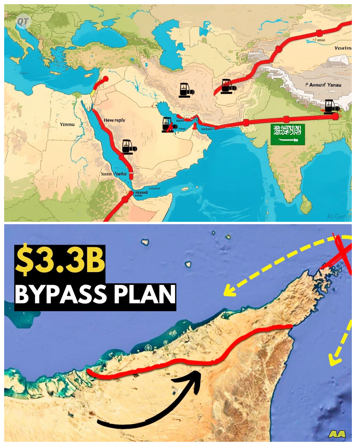 “The $3.3B Strategy to Avoid the Strait of Hormuz: A Bold Move in Global Shipping!” -ZZ  In a significant shift for global trade, a $3.3 billion plan has been unveiled to bypass the Strait of Hormuz, aiming to reduce vulnerabilities in maritime logistics. This initiative could redefine shipping routes and enhance security for oil and goods transport. What are the implications for countries dependent on this vital waterway? Join us as we delve into the details of this transformative project!