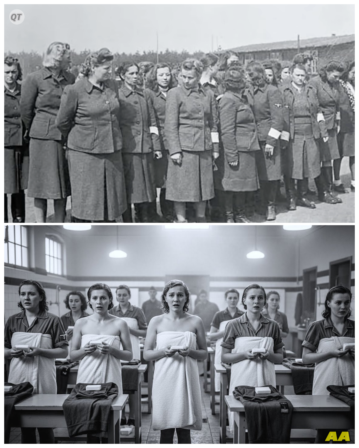 German Women POWs were Surprised When They Showered With Soap in America-ZZ
