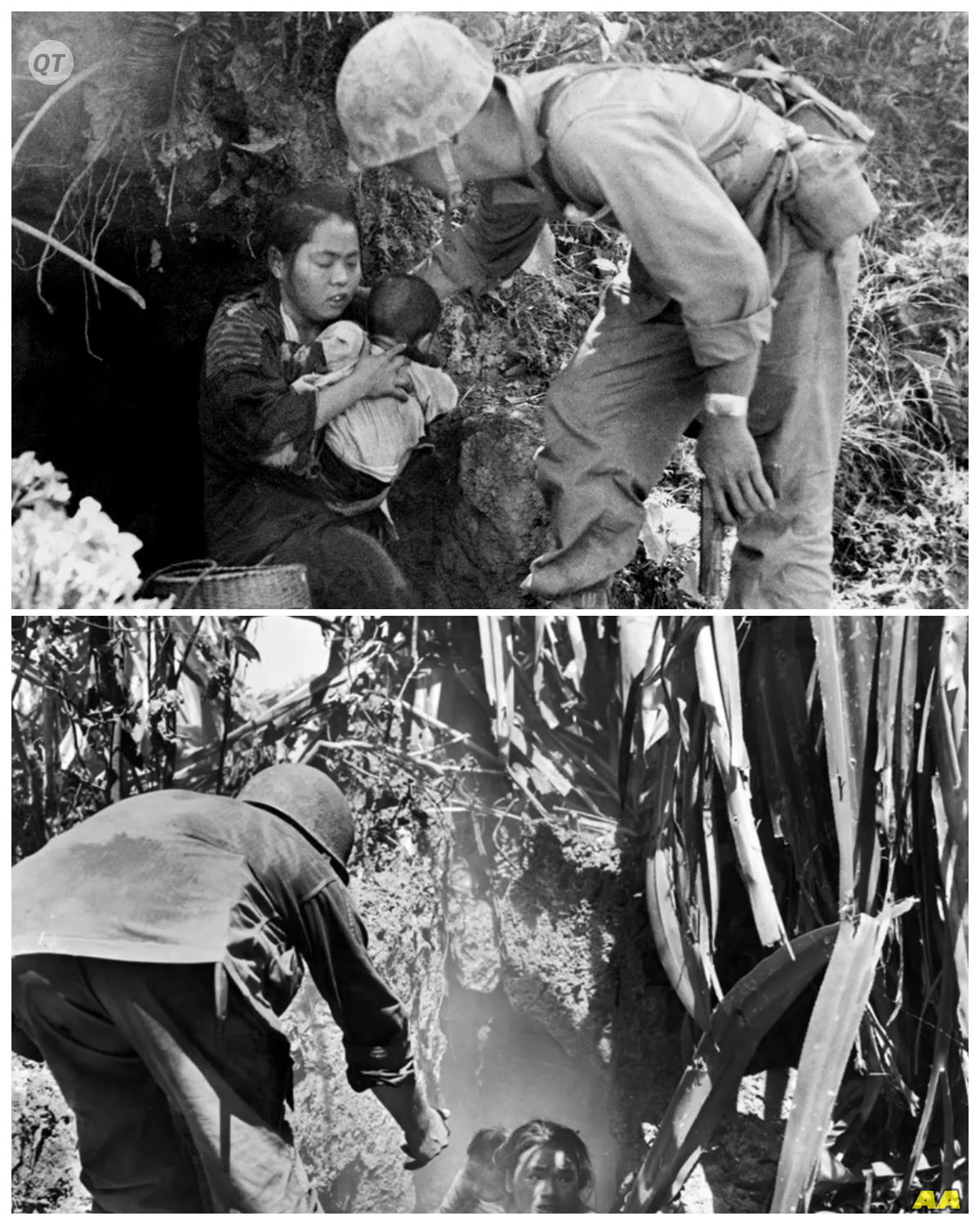 1200 Japanese Civilians Hid in Caves, American Soldiers Found and Saved Them All-ZZ