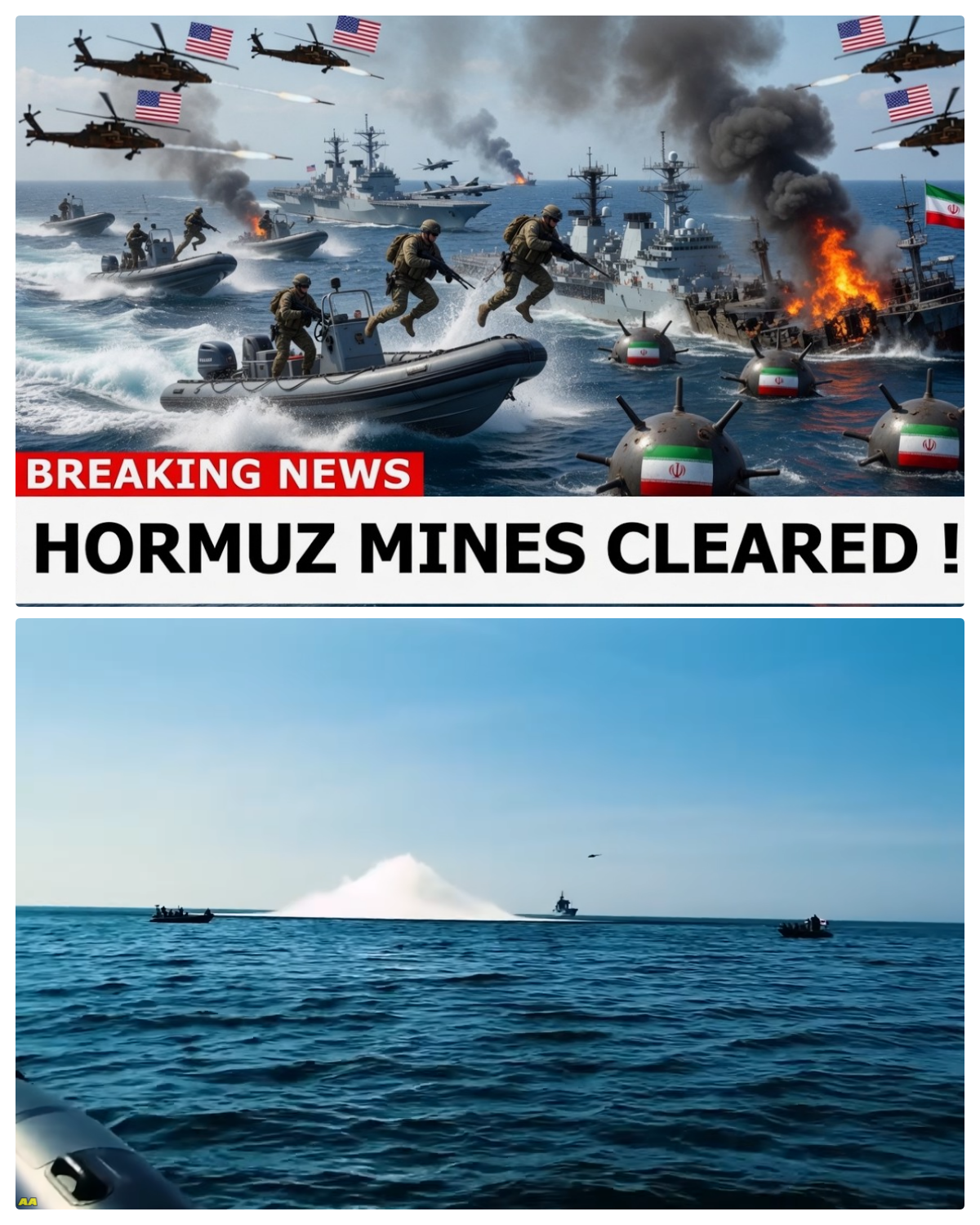Iran Shocked! U.S. Navy Marines Cleared Hormuz Sea Mines | Strait Blockade Mines Cleared