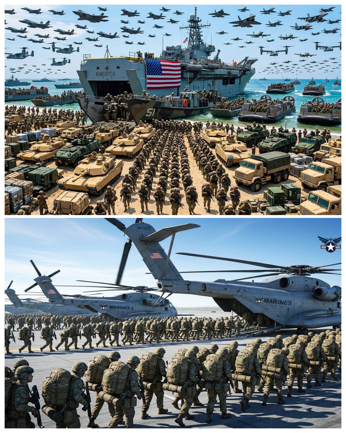 Tehran shocked! Thousand of US Marines, planes and helicopters — US deploys everything against Iran