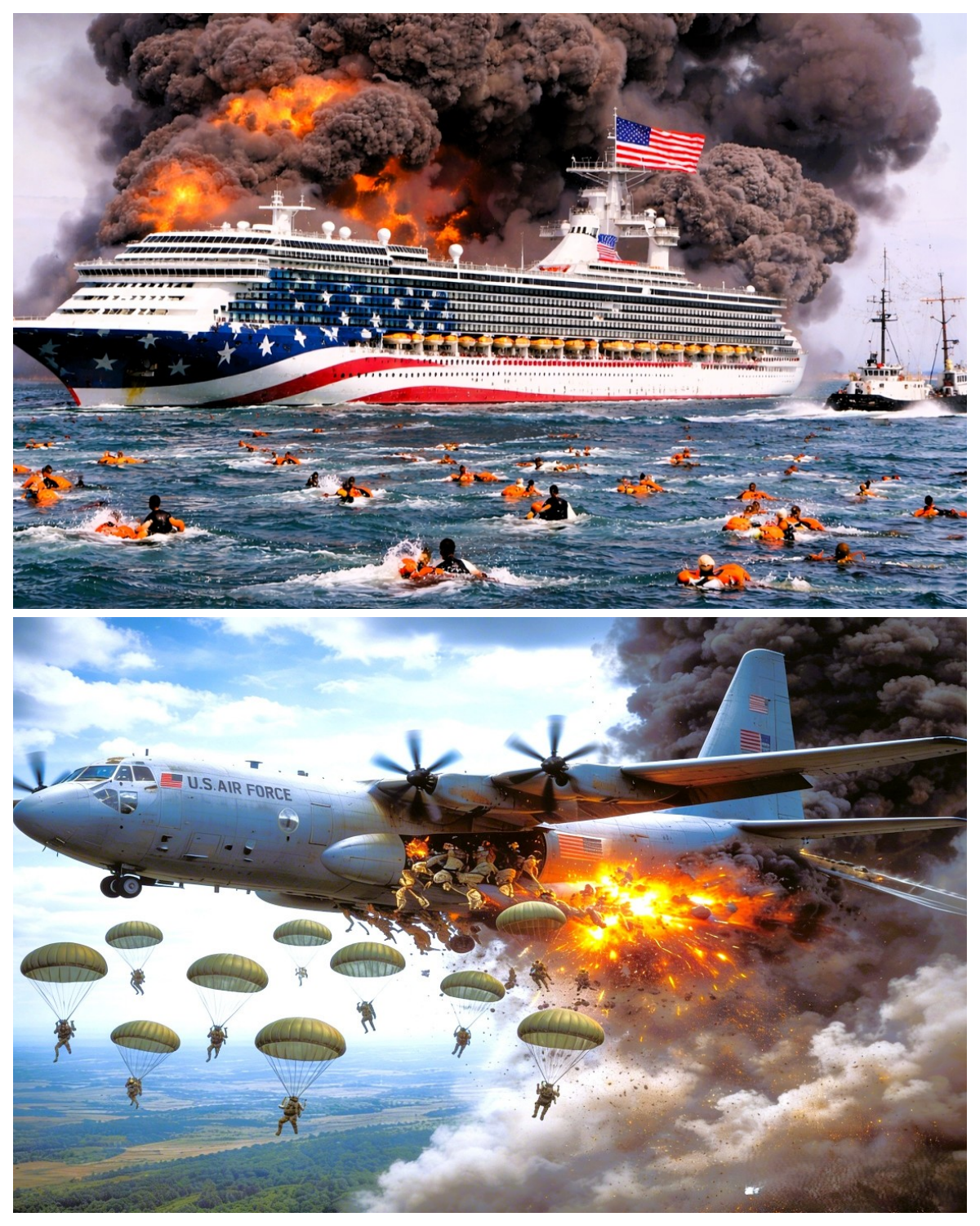 11 minutes ago! A plane carrying 100 US generals was destroyed by a mysterious missile attack.