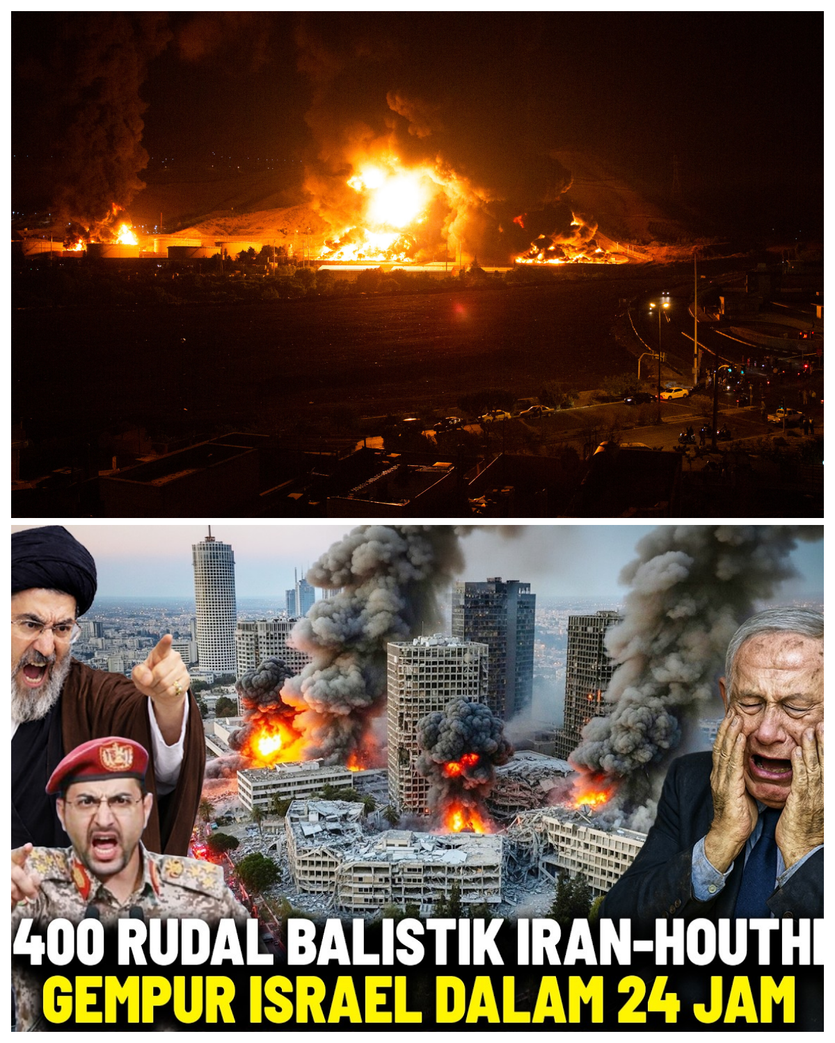 NETANYAHU SURRENDERED, ISRAEL DEFEATED? Joint Iran-Houthi Missile Strikes Level Tel-Aviv