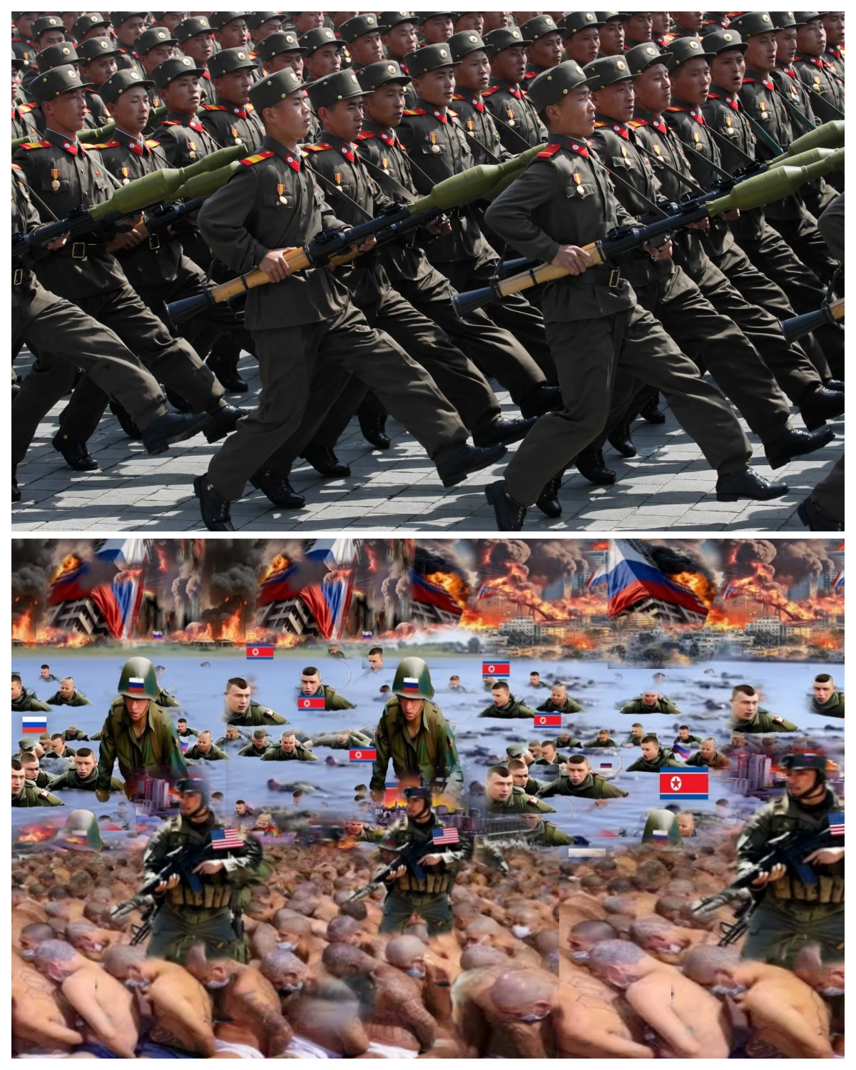 Today! Thousands of Russian-North Korean spies were caught crossing the river into Ukraine!