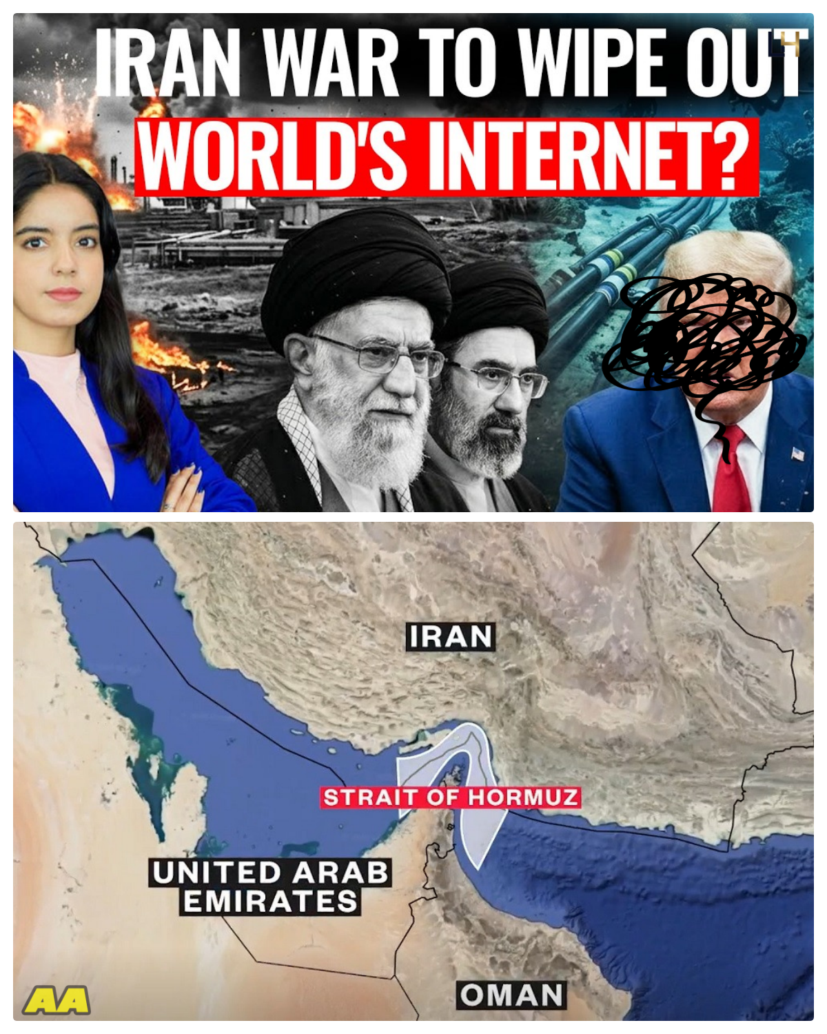 Iran War To COLLAPSE GOLBAL INTERNET! Under-Sea INTERNET CABLES AT RISK In Strait Of Hormuz!