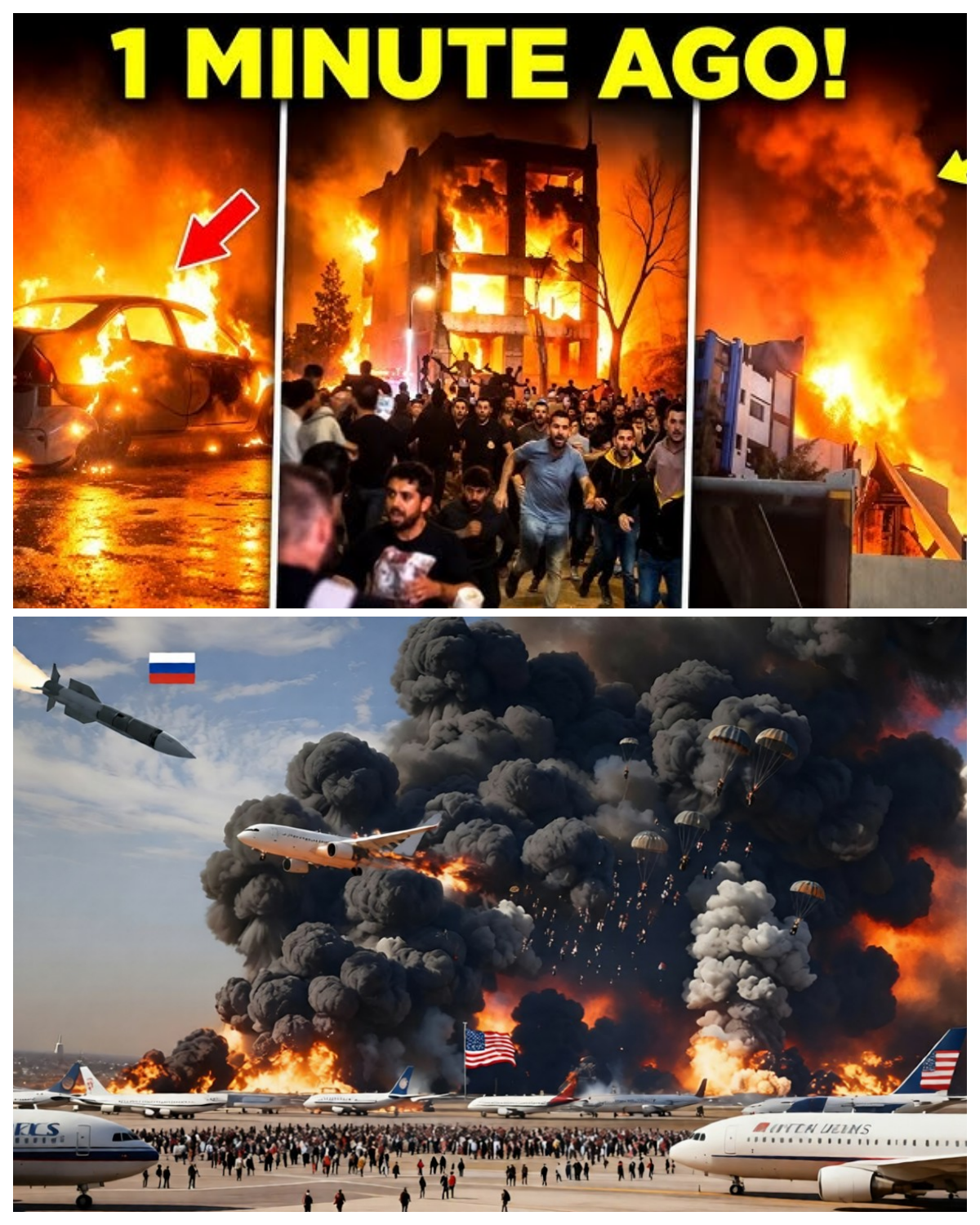 1 hours ago! In 2 minutes, a US international airport was completely destroyed!