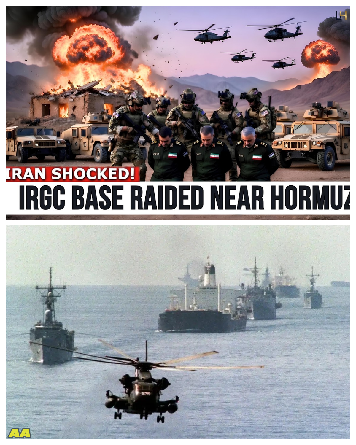 5,000 US Special Forces take over IRGC Command Center on Hormuz Coast.<p>