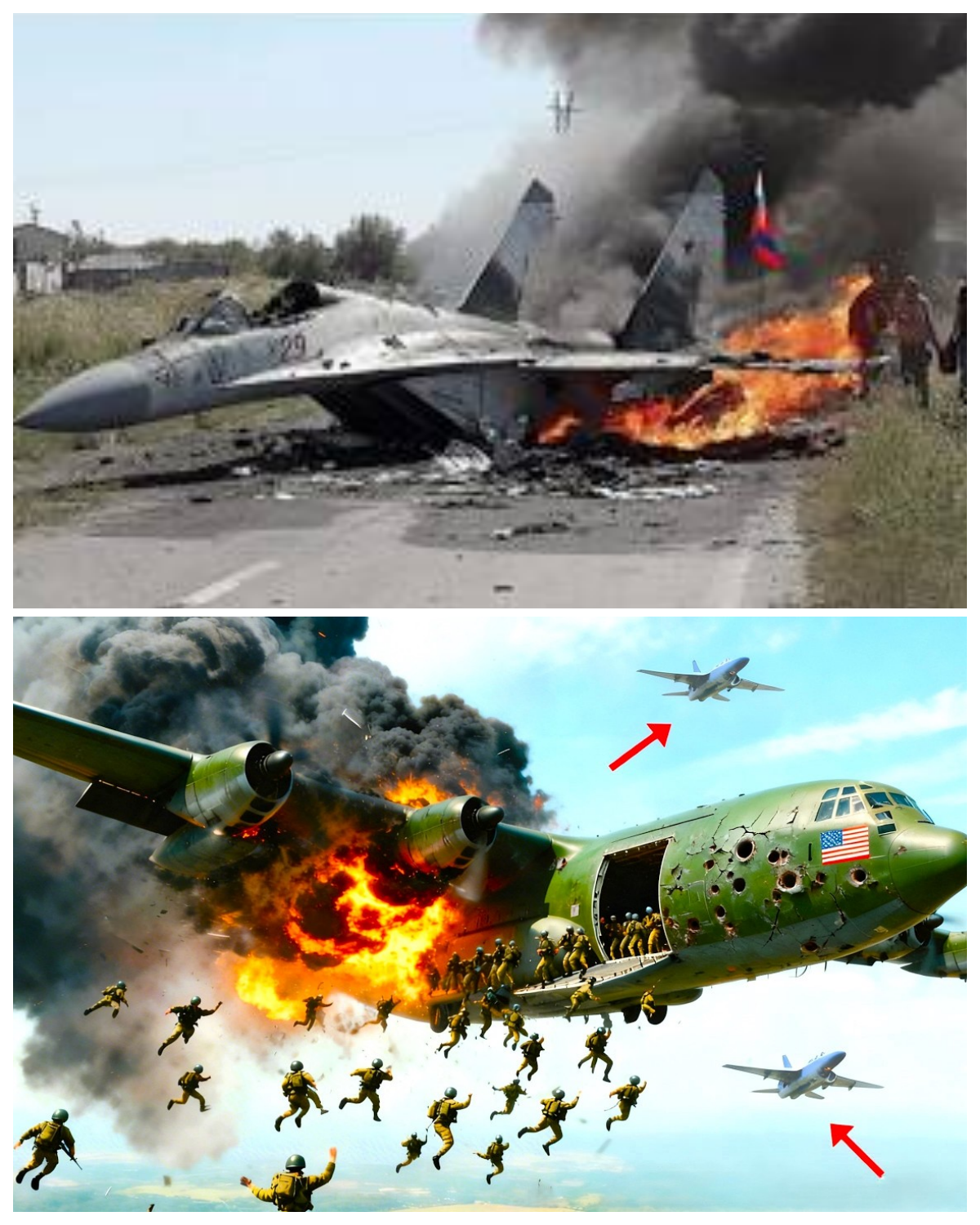 2 hours ago! C-130 Shot Down by Russian Yak-141 Fighter Jet | Air Combat